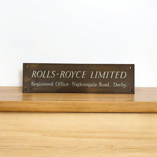 Rolls Royce Limited Registered Office Sign