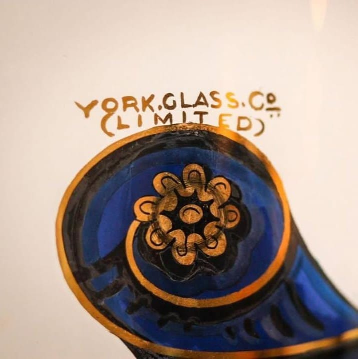 Large Victorian Reverse Painted Lidded Apothecary Jar