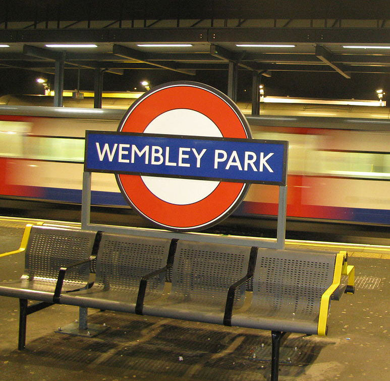 London Underground Wembley Park Enamel Sign