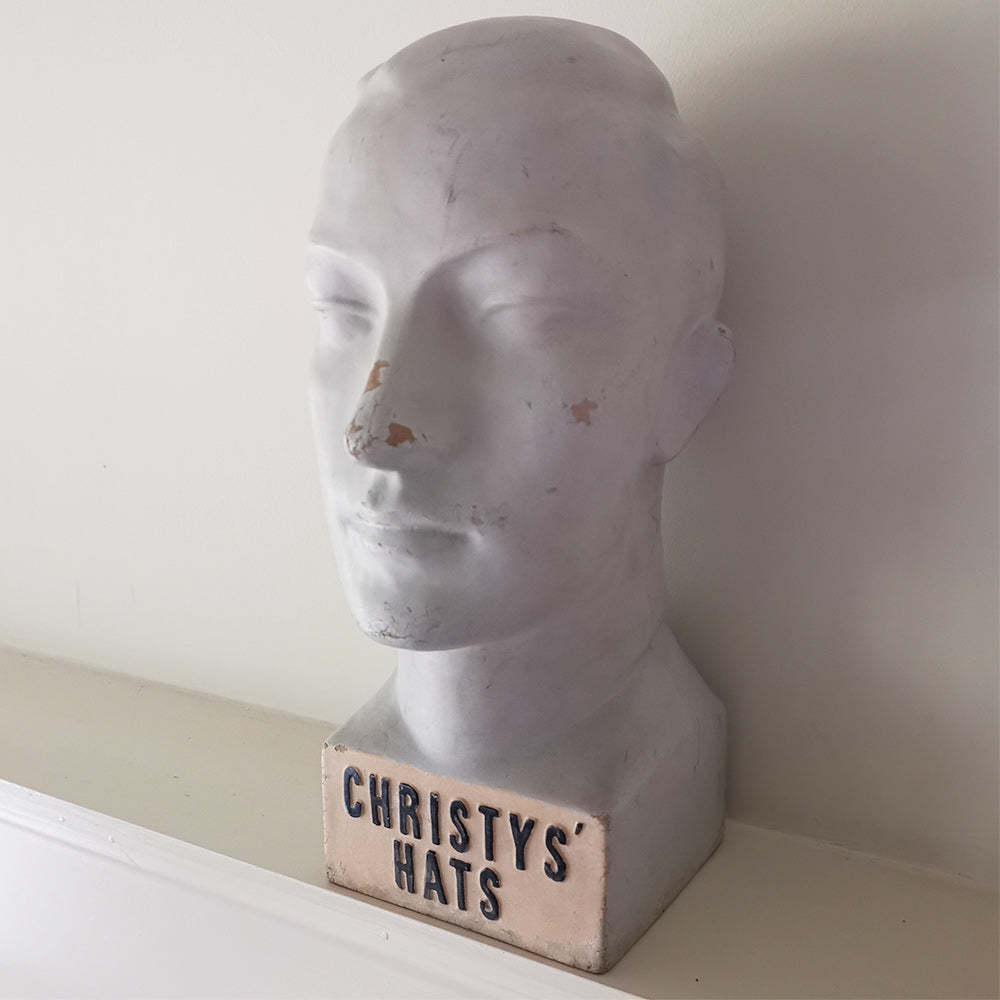 Christys&#39; Hats Advertising Bust