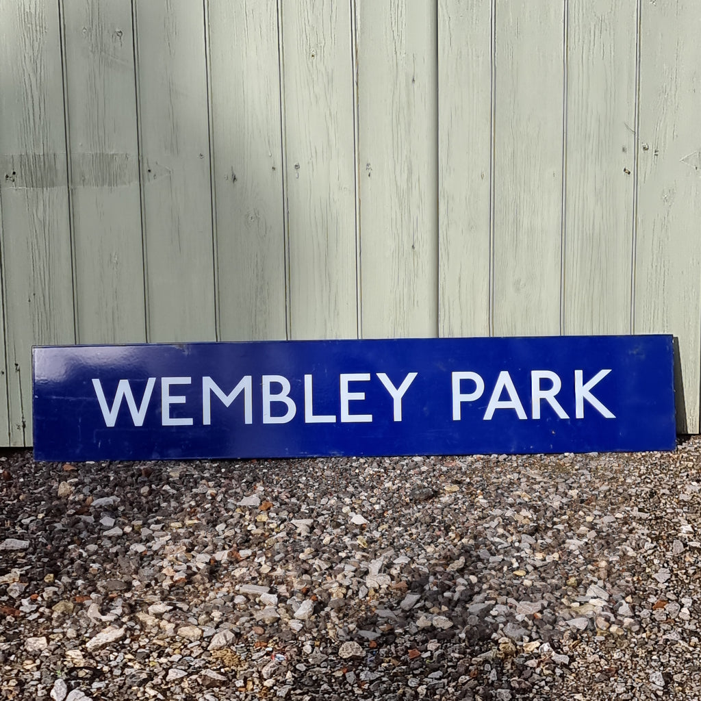 London Underground Wembley Park Enamel Sign