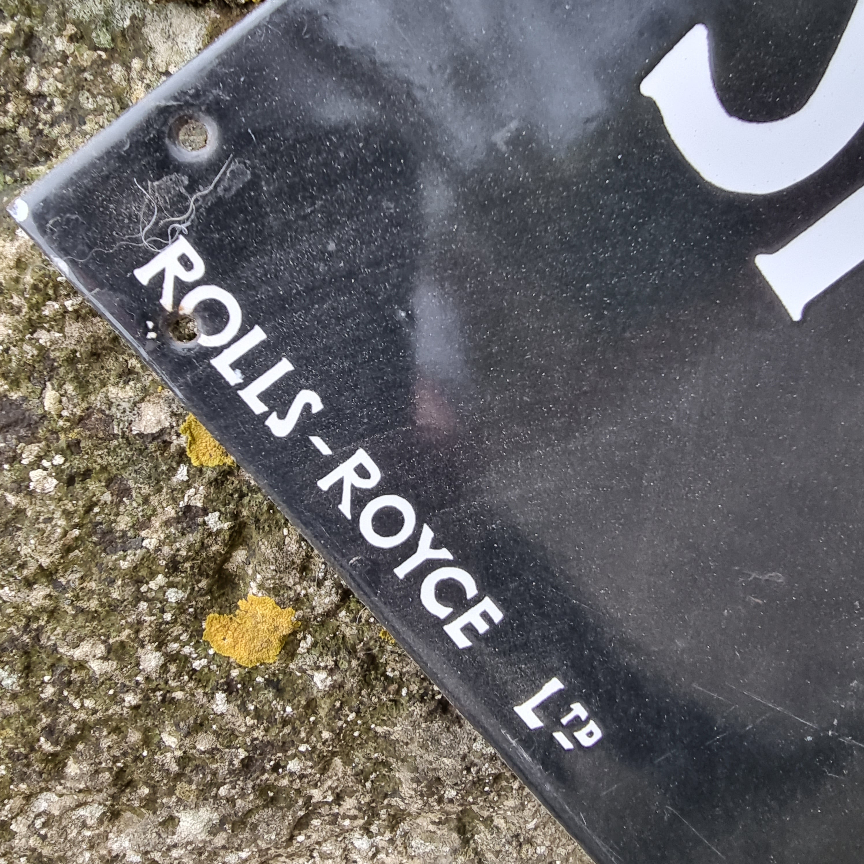 Rolls Royce 'Mailing Dept' Enamel Sign