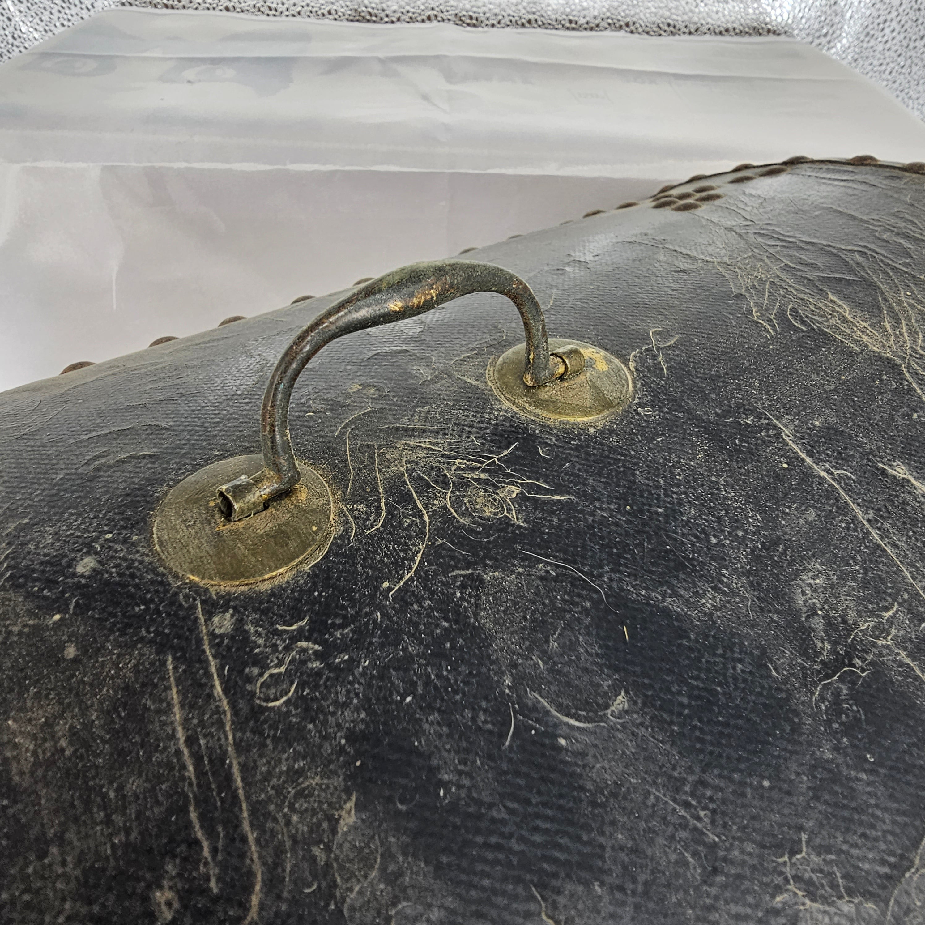 Small Georgian Domed Leather Trunk