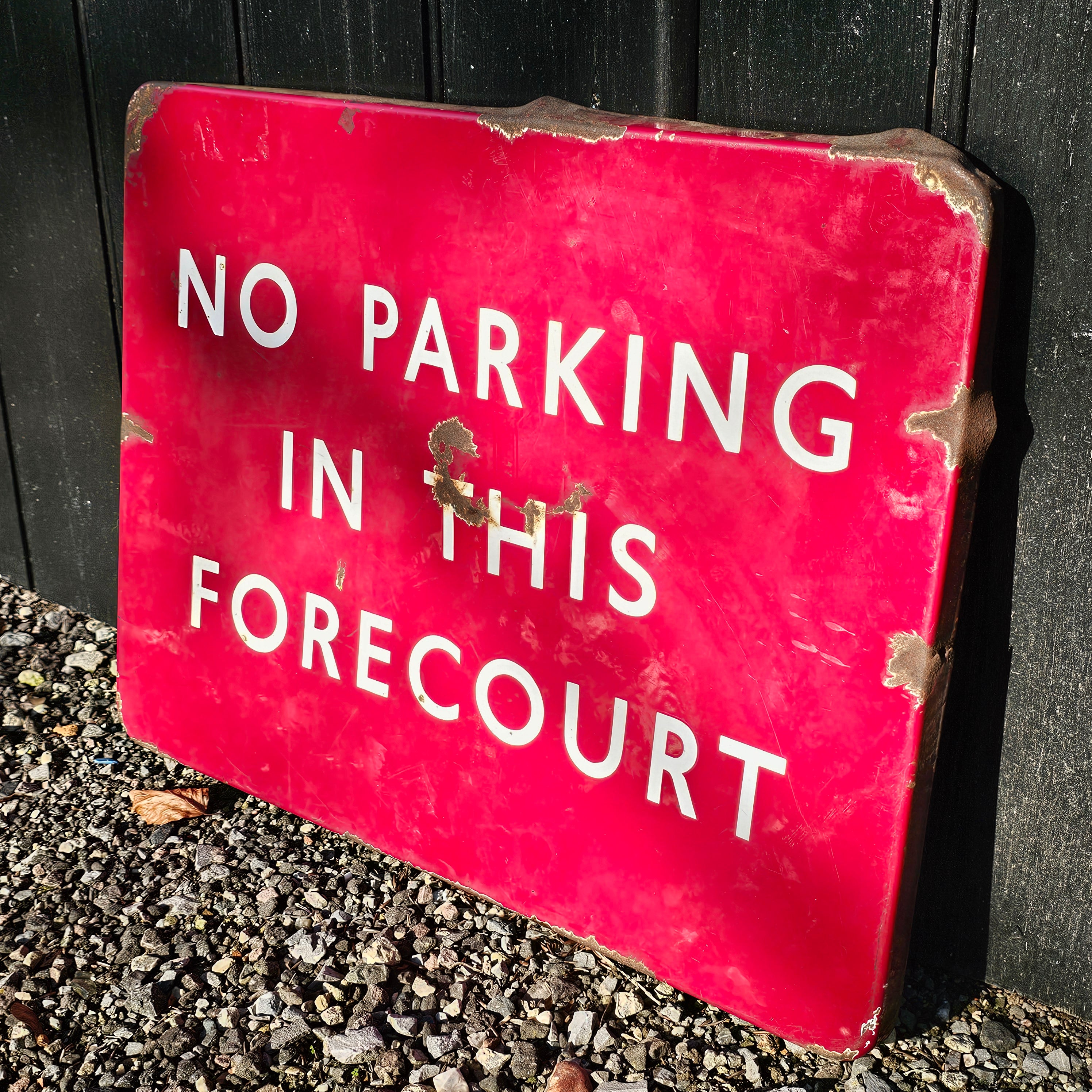 British Railways Midland No Parking Enamel Sign