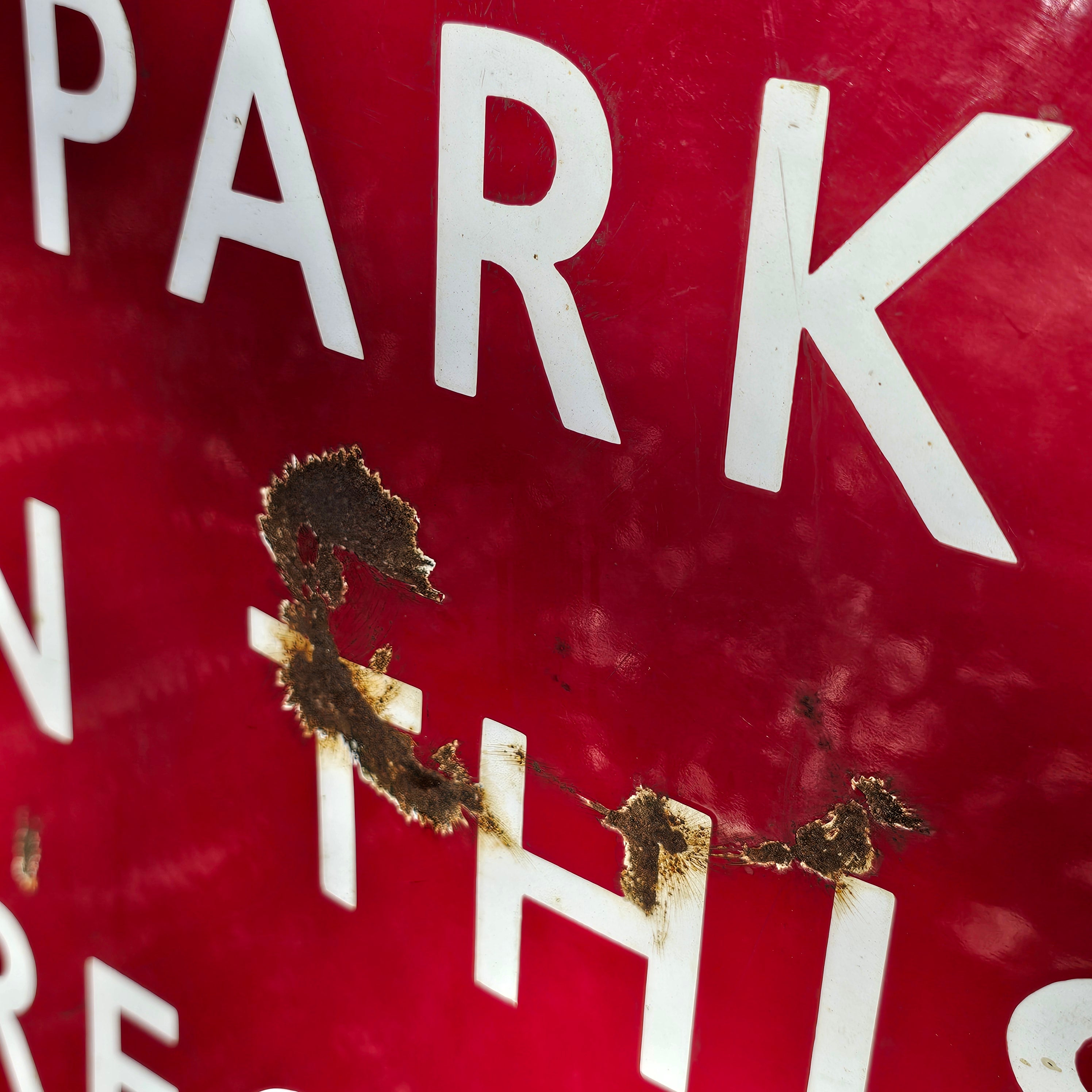 British Railways Midland No Parking Enamel Sign