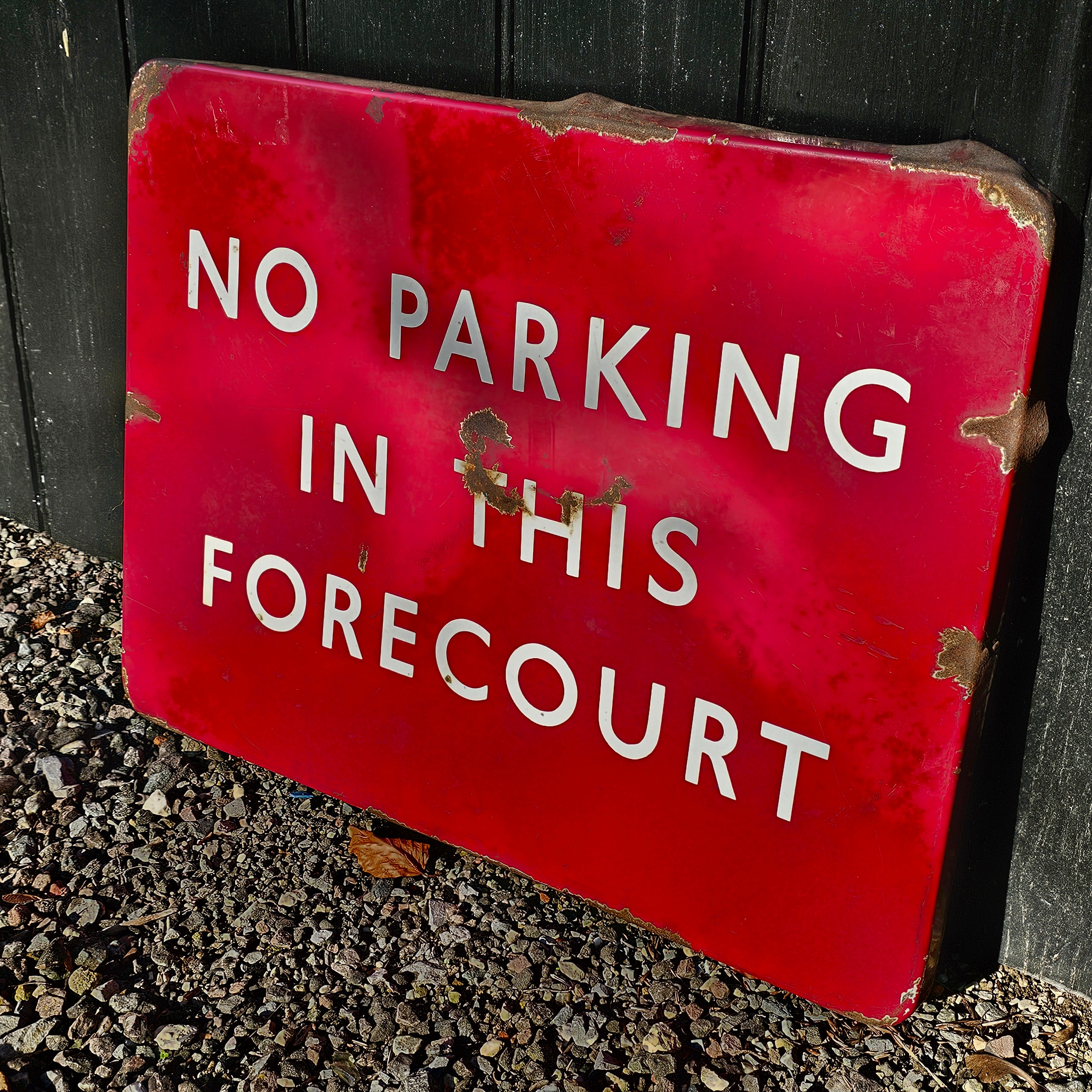 British Railways Midland No Parking Enamel Sign