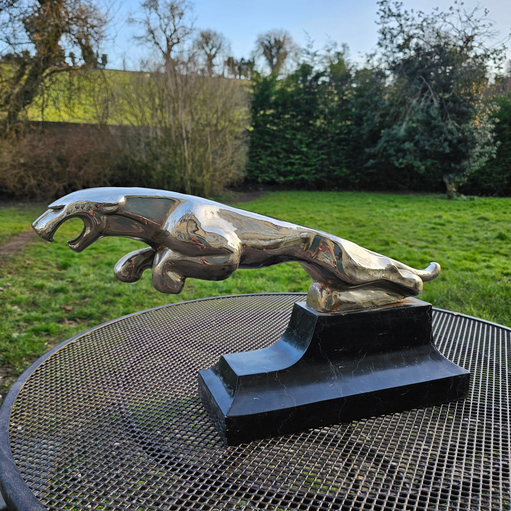 Bronze Leaping Jaguar
