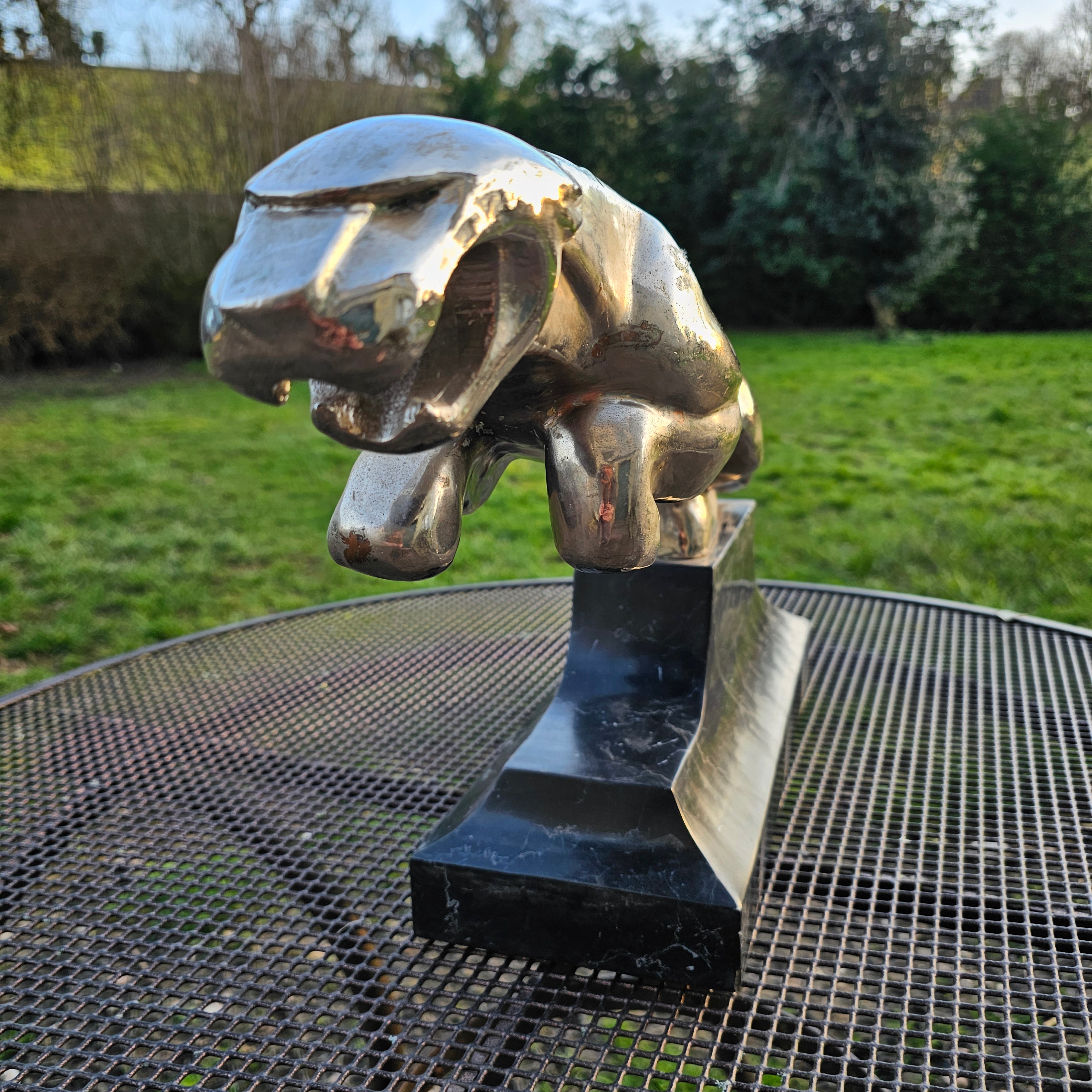 Bronze Leaping Jaguar