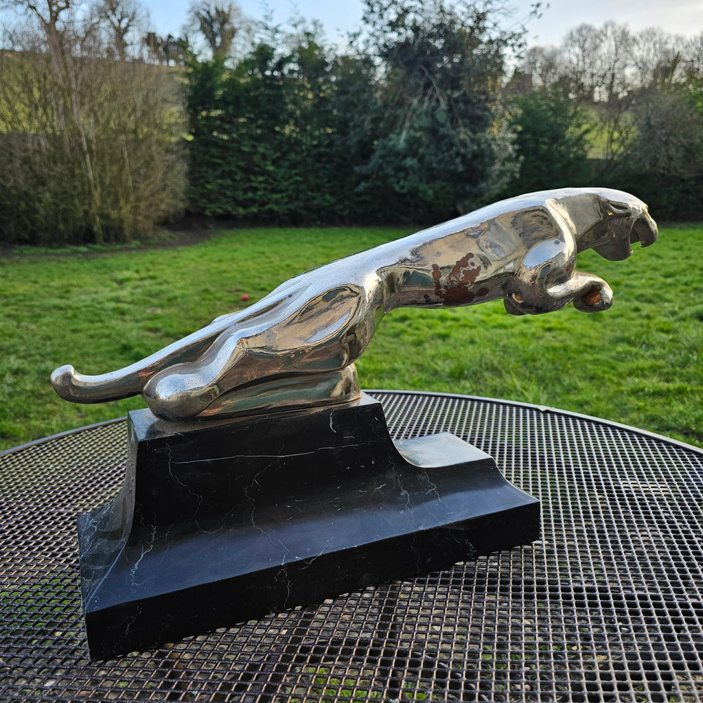 Bronze Leaping Jaguar