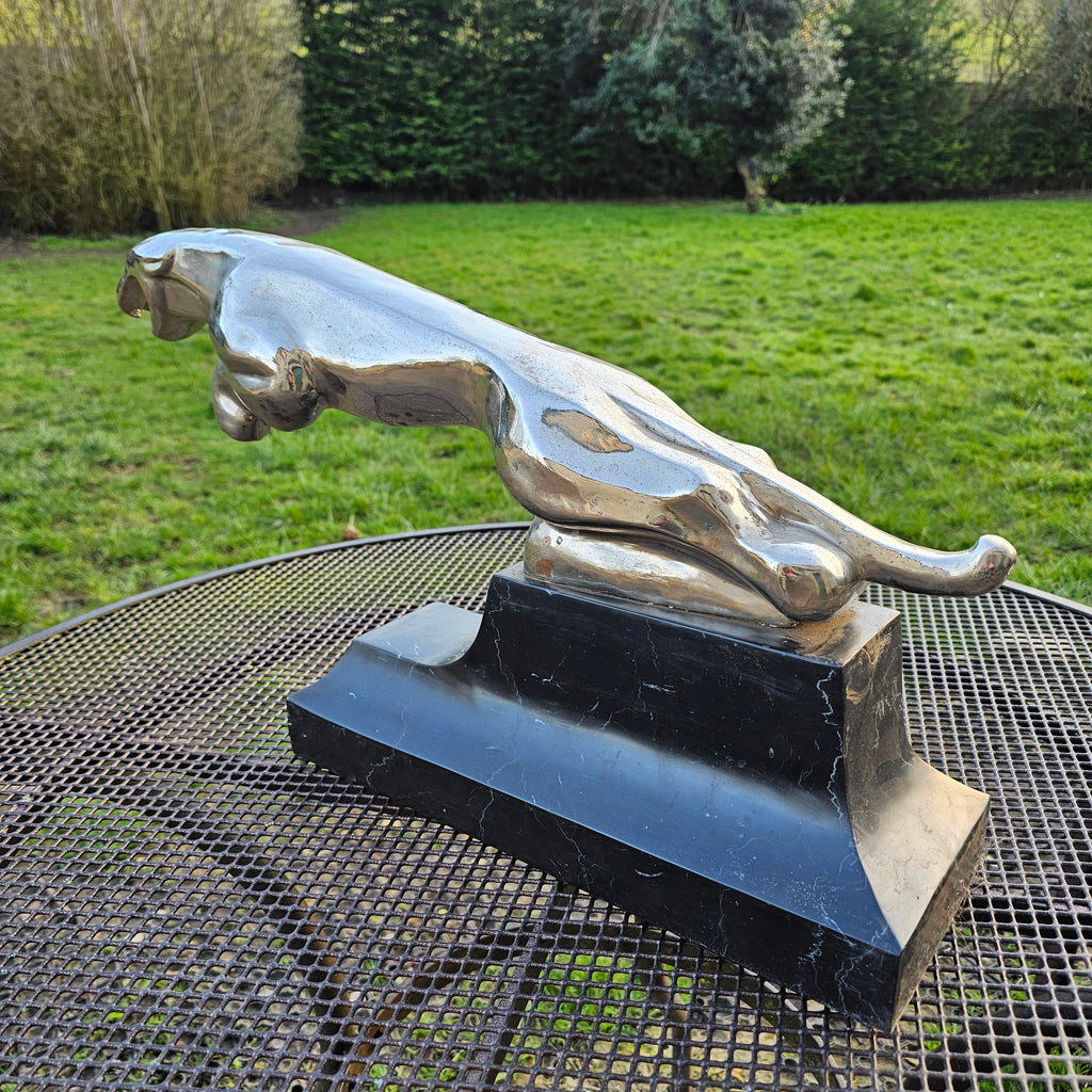 Bronze Leaping Jaguar