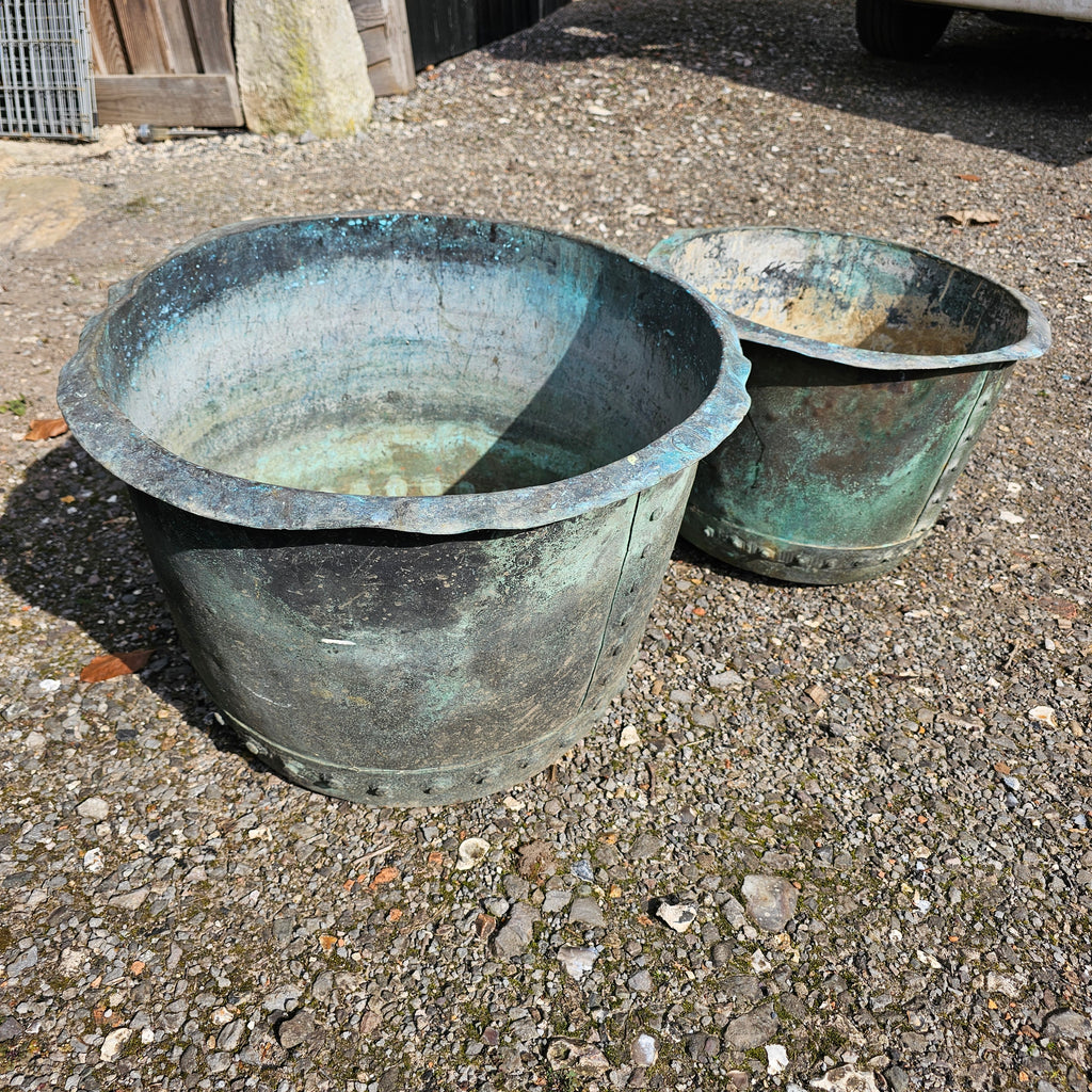 Rivetted Copper Cauldron (Large)