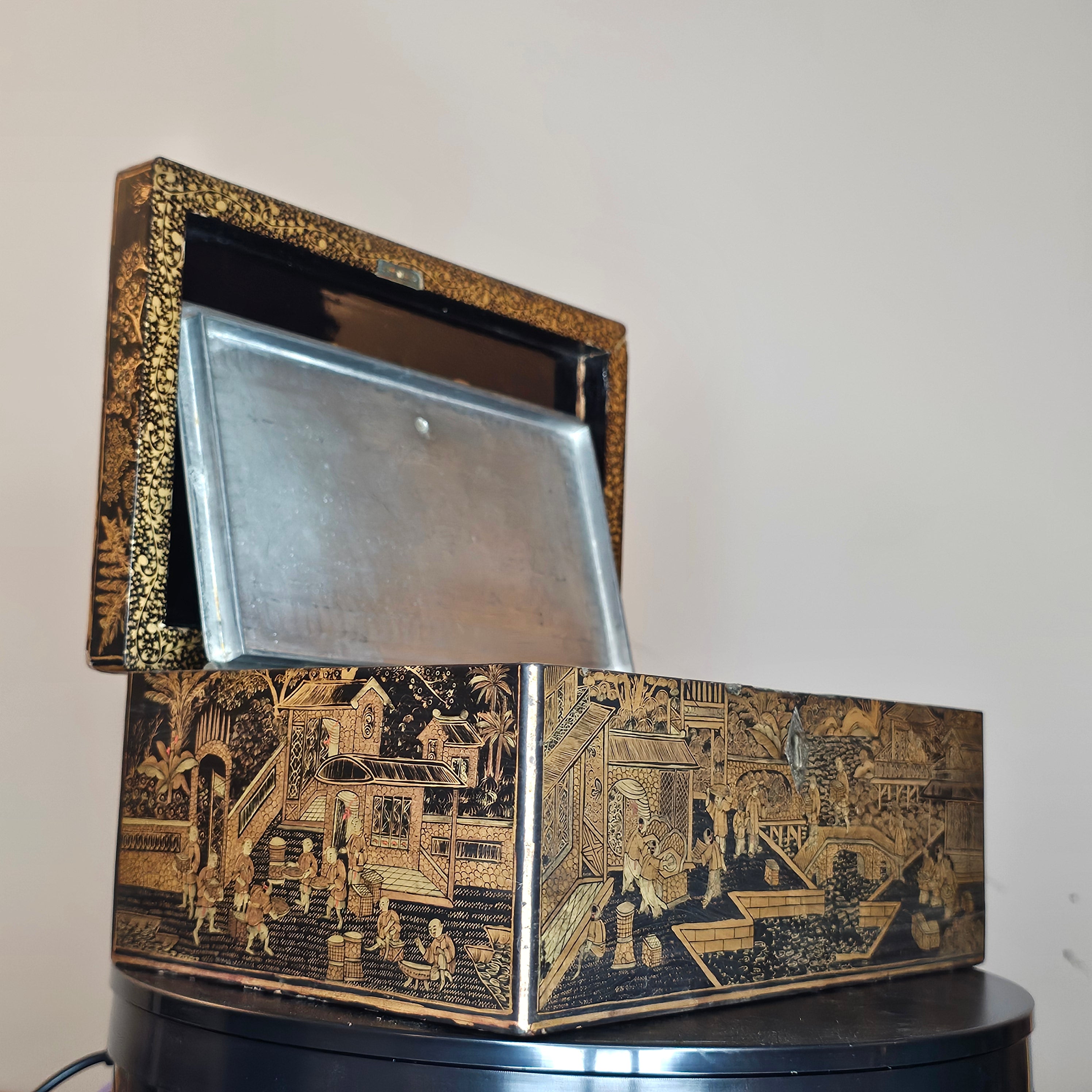 Chinoiserie Tea Caddy