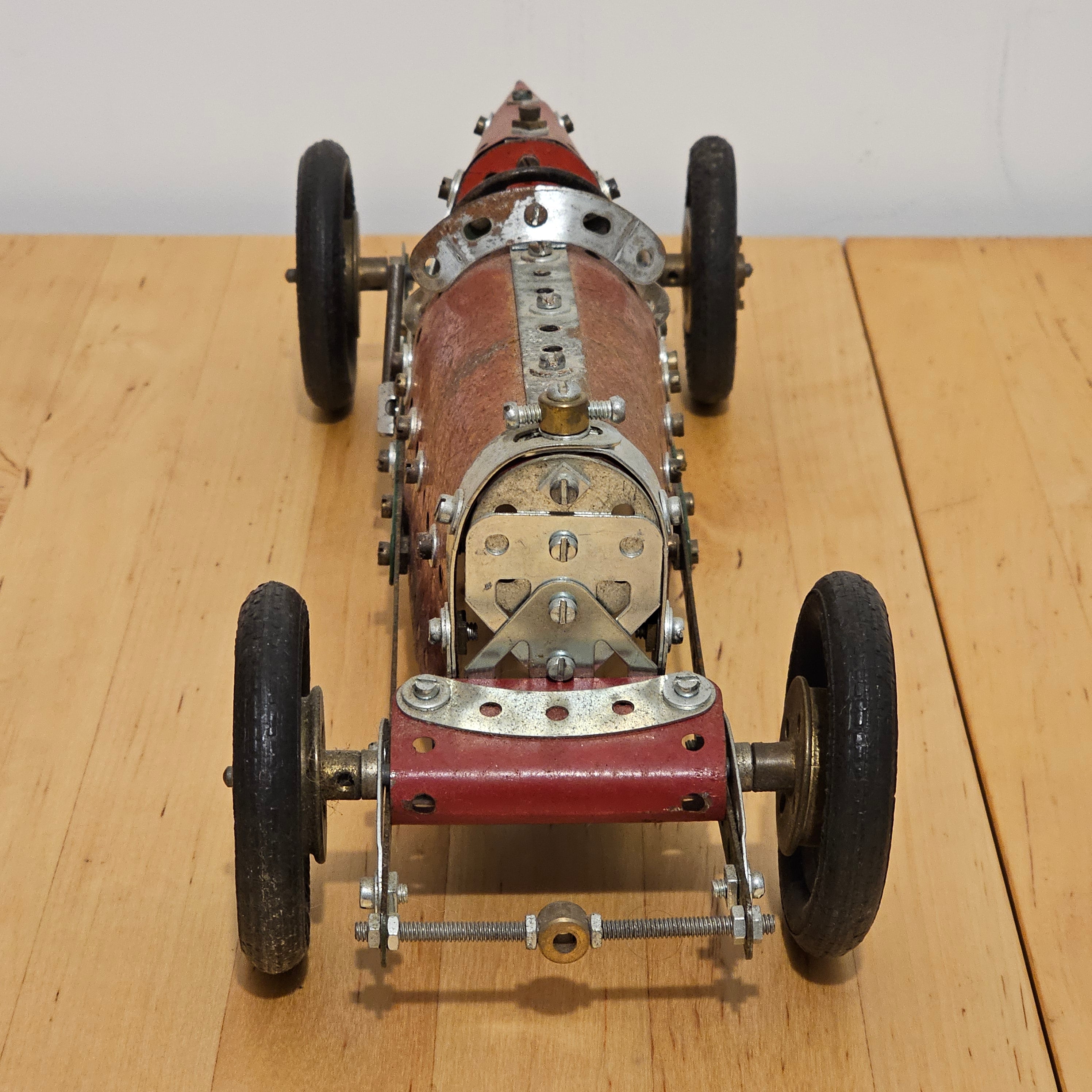 Meccano Boat Tail Racing Car (4 wheel)