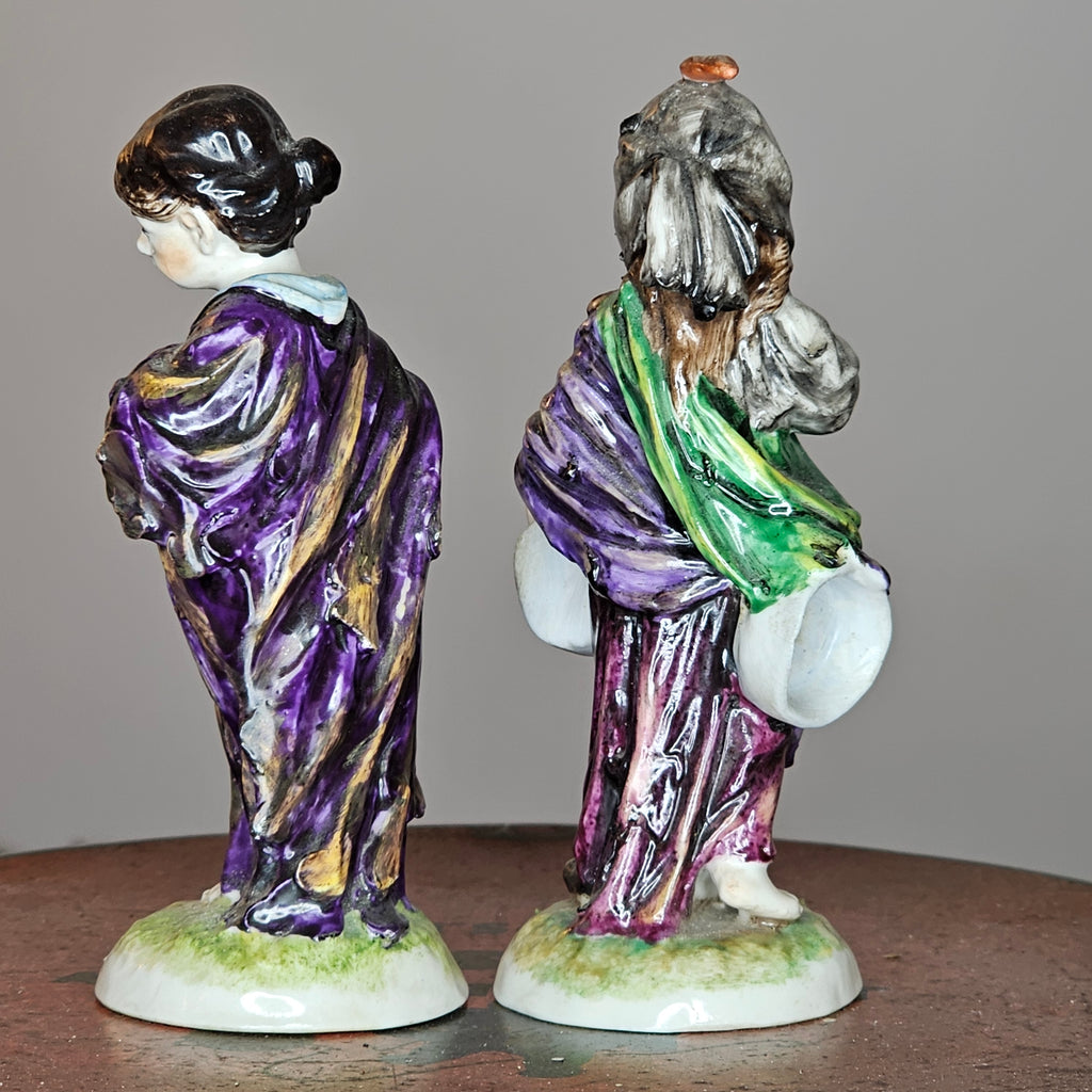 Pair of Antique Capodimonte Figures