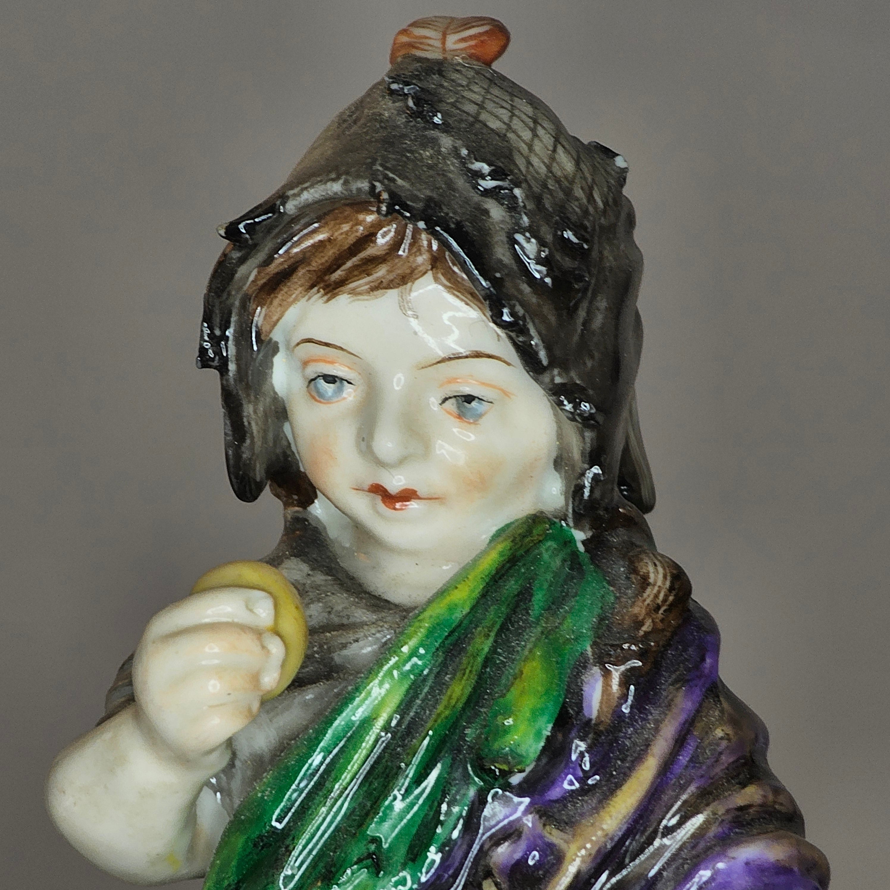 Pair of Antique Capodimonte Figures