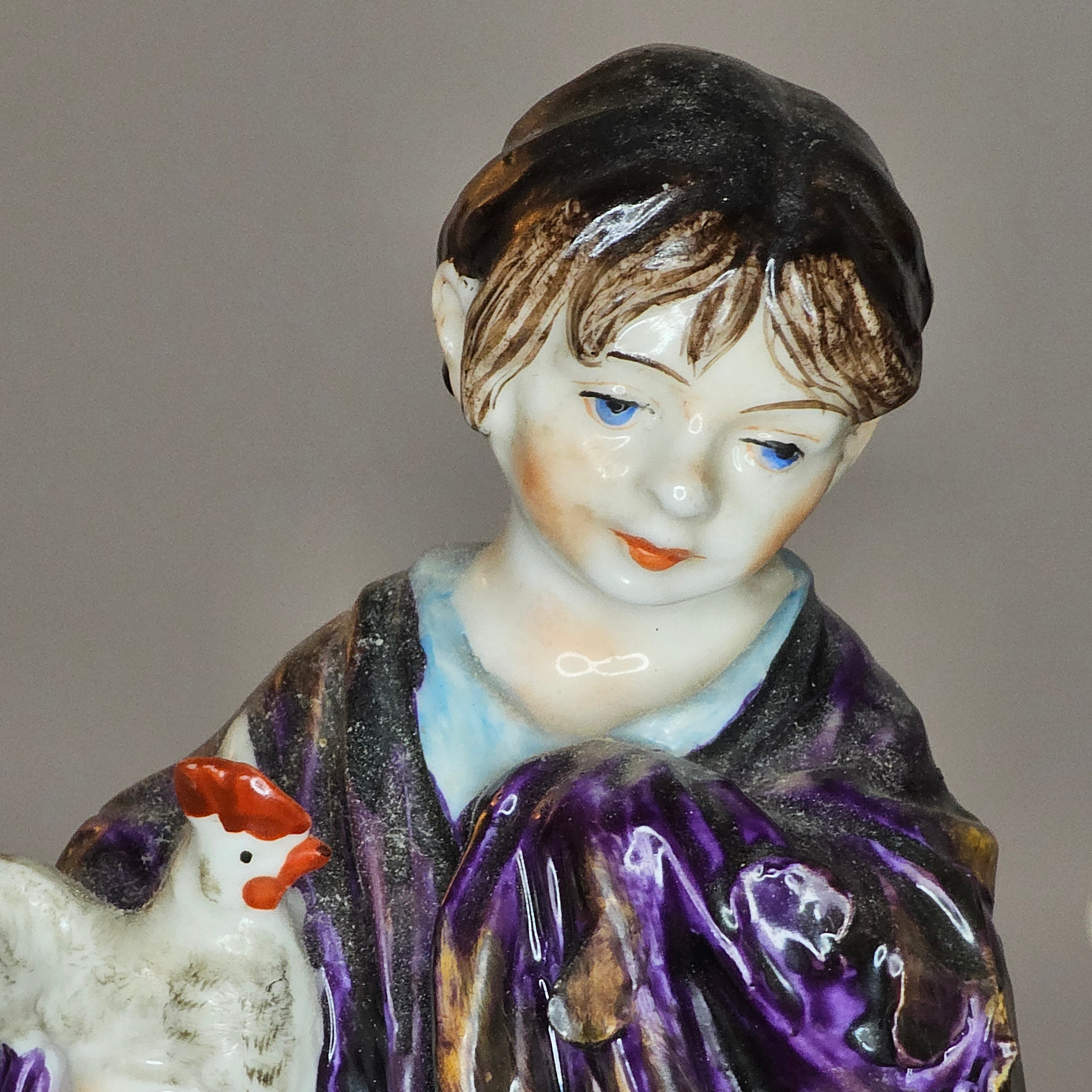 Pair of Antique Capodimonte Figures