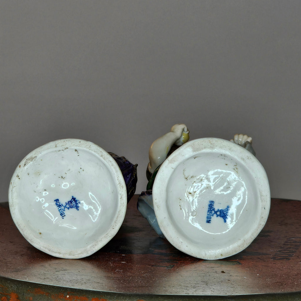 Pair of Antique Capodimonte Figures