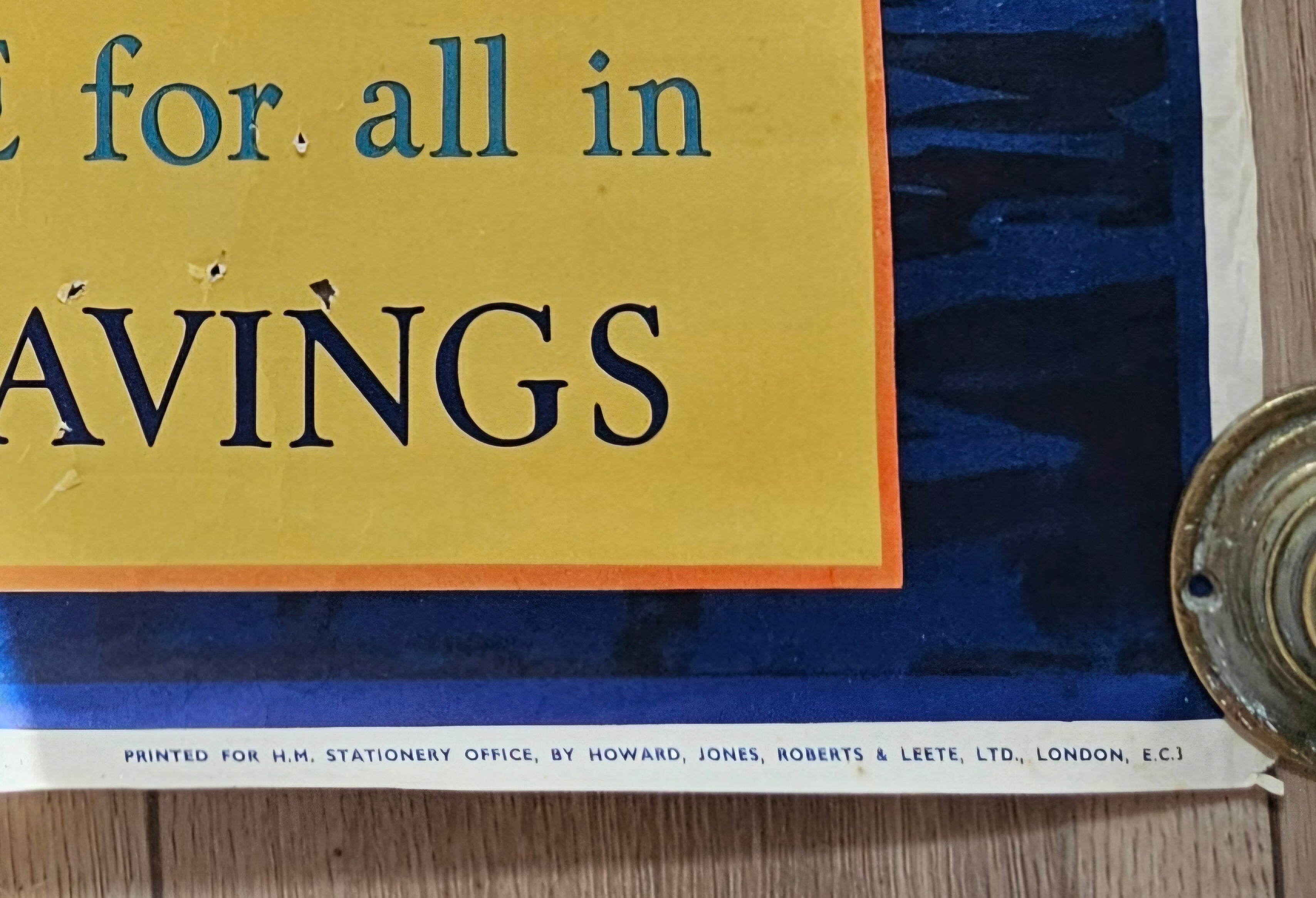 World War 2 National Savings Poster