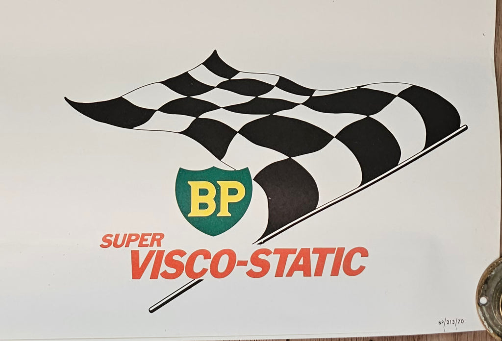 Vintage BP Advertising Poster - Motorsport