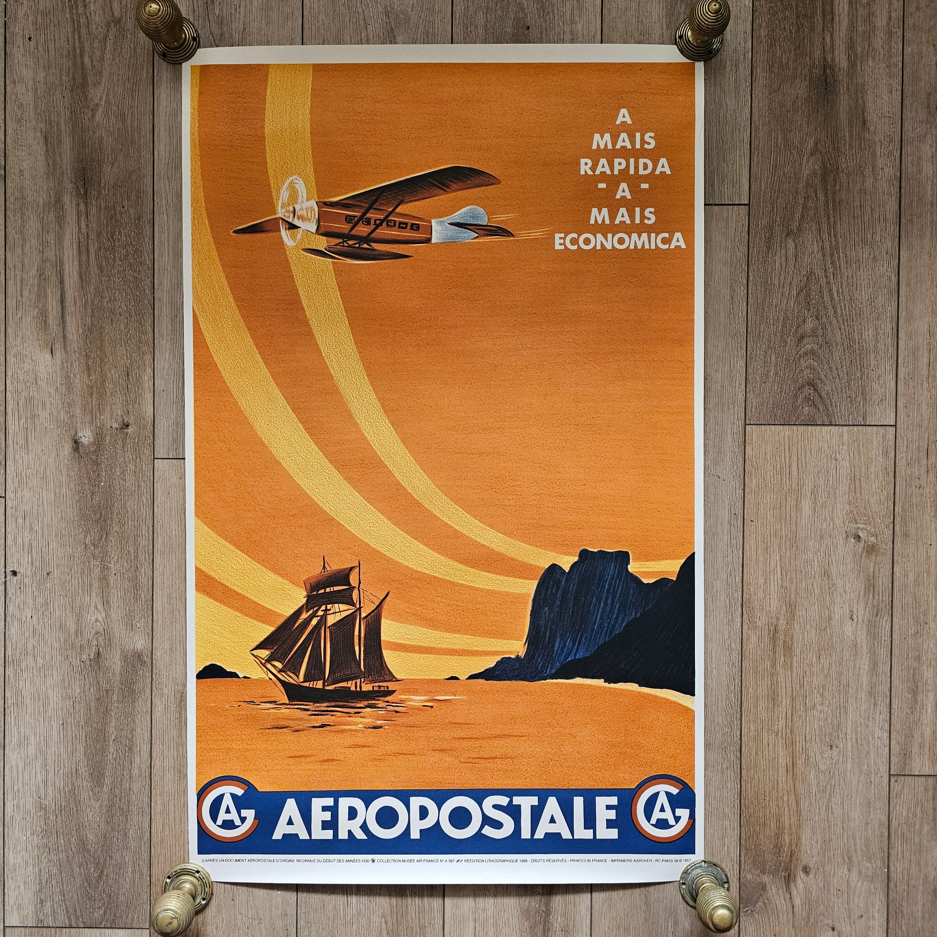 Aeropostale Advertising Poster - Air France