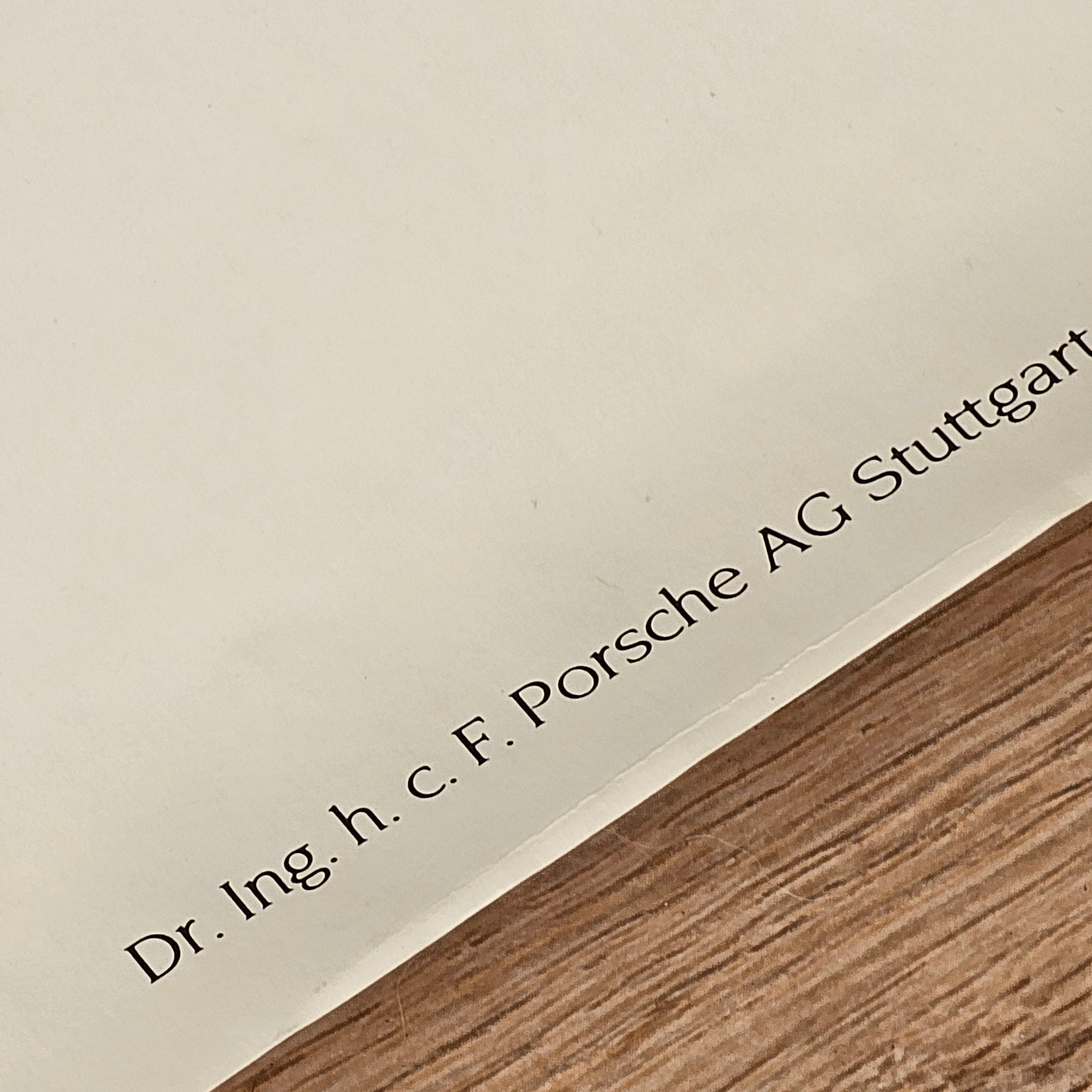 Porsche + Martina Navratilova Vintage Poster