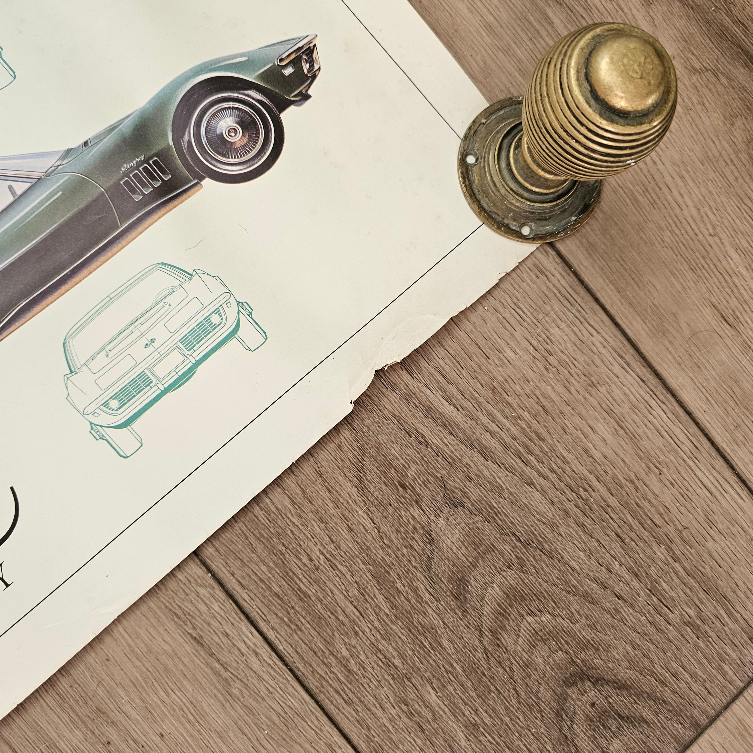 Evolution of the Real McCoy - Corvette Poster 1970
