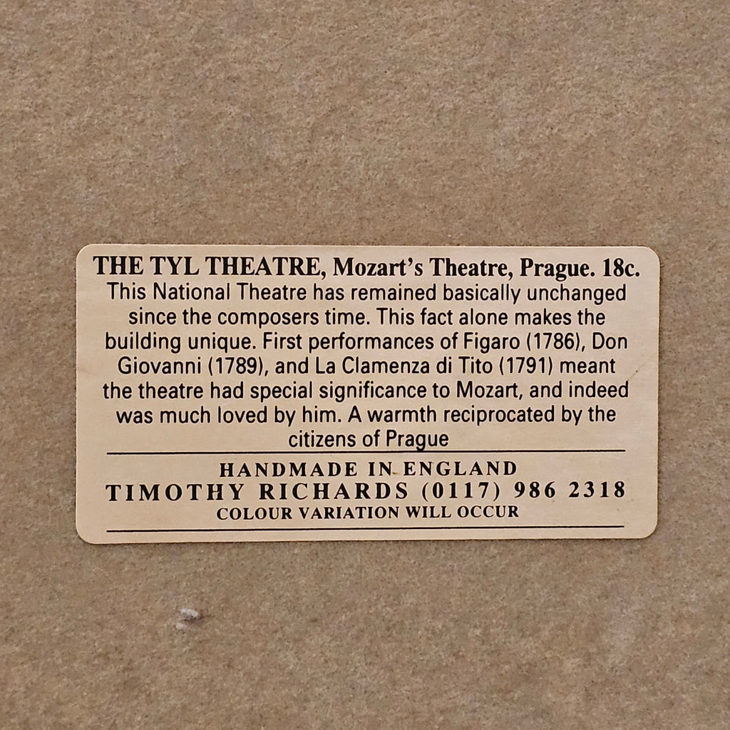 The Tyl Theatre, Prague Architectural Model