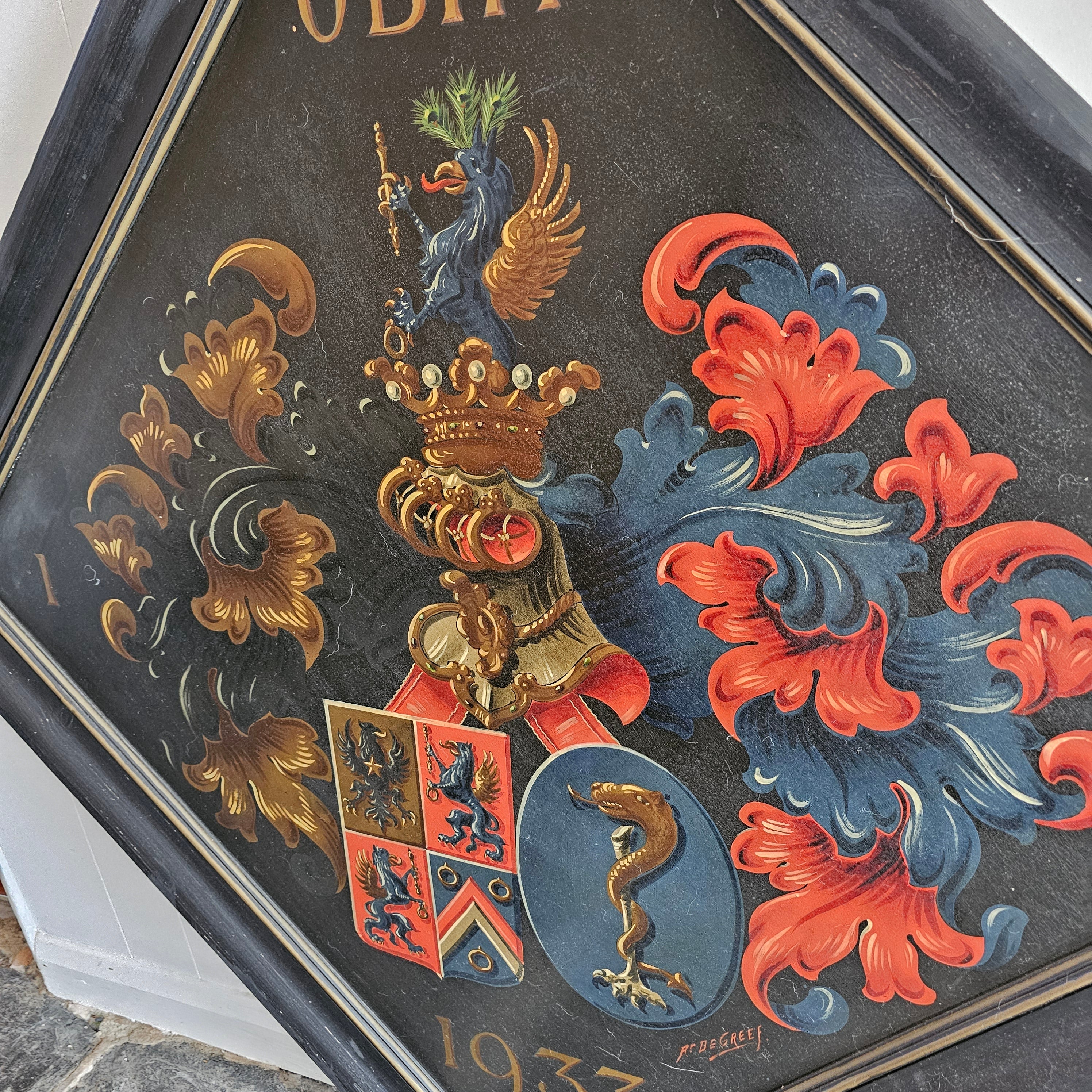 Belgian Funerary Hatchment (1933)