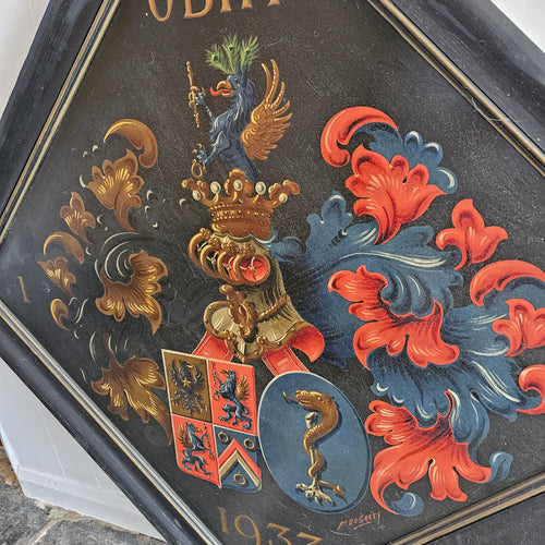 Belgian Funerary Hatchment (1933)