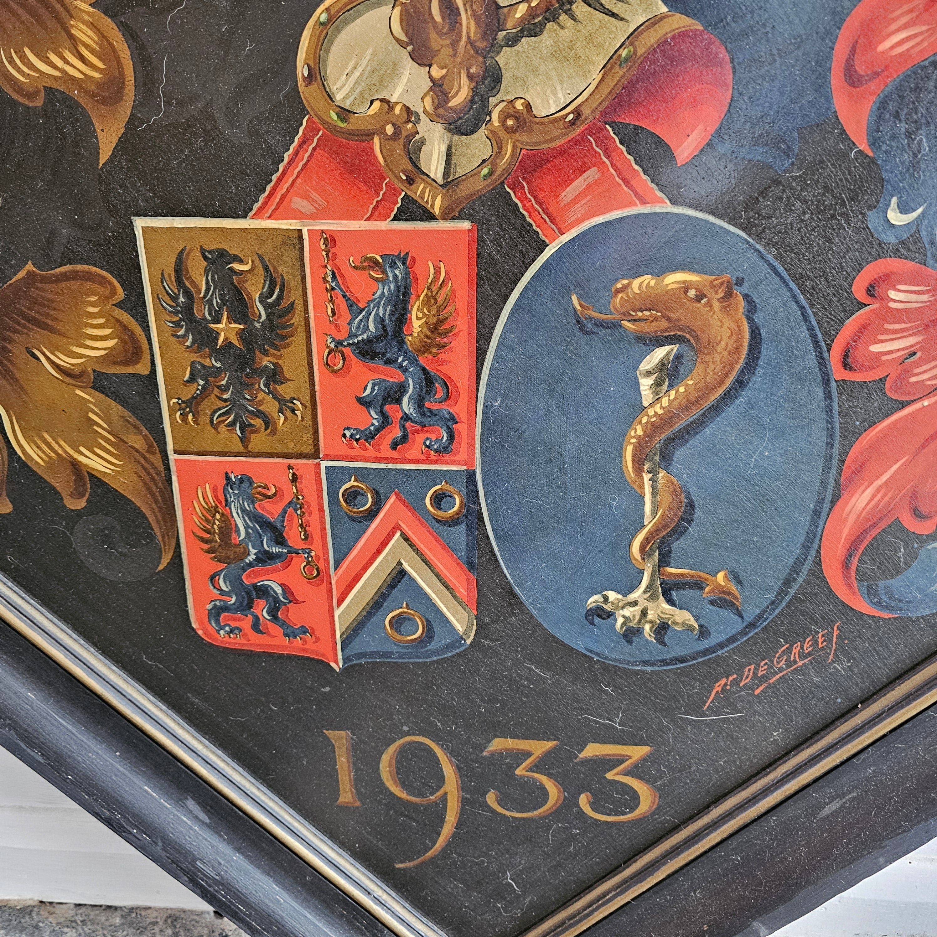 Belgian Funerary Hatchment (1933)