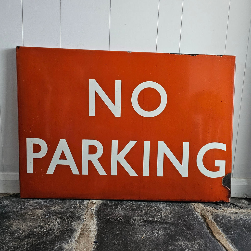 North East Region NO PARKING Enamel Sign