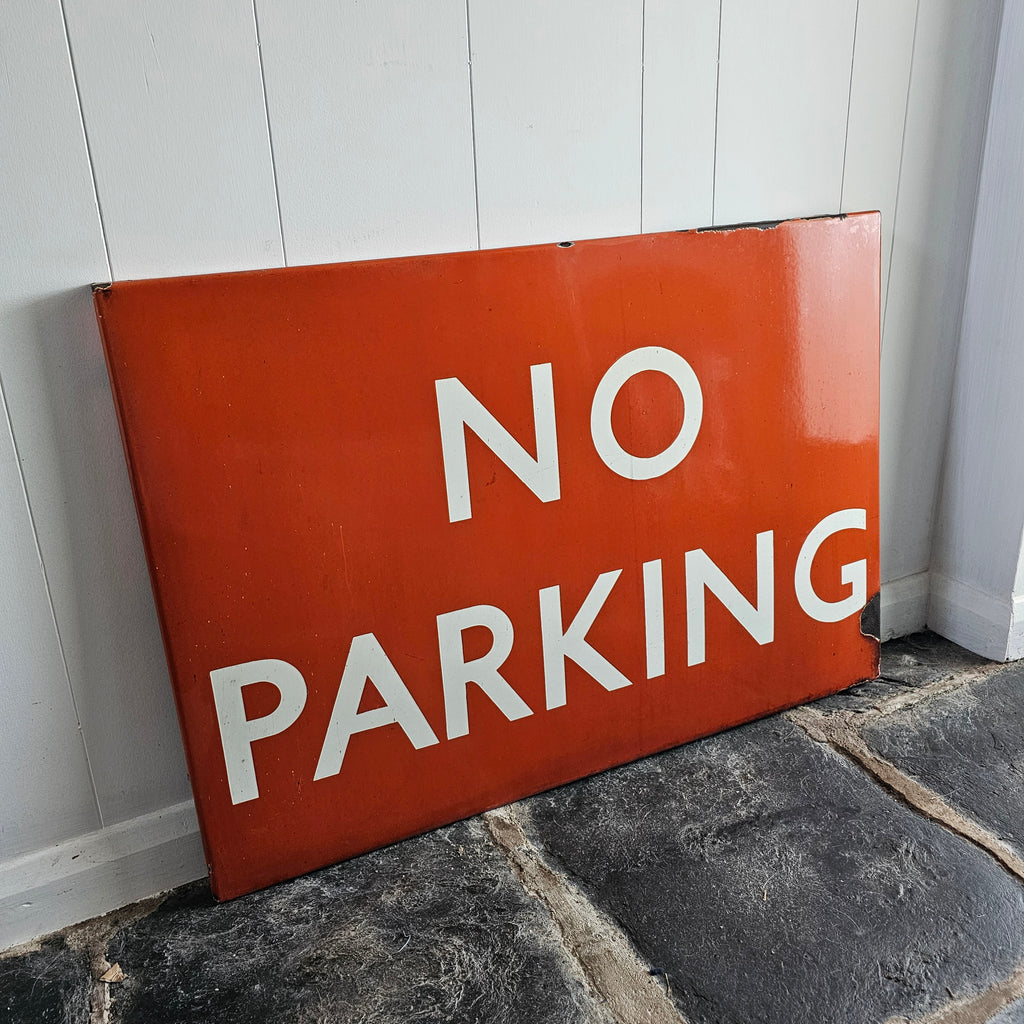 North East Region NO PARKING Enamel Sign