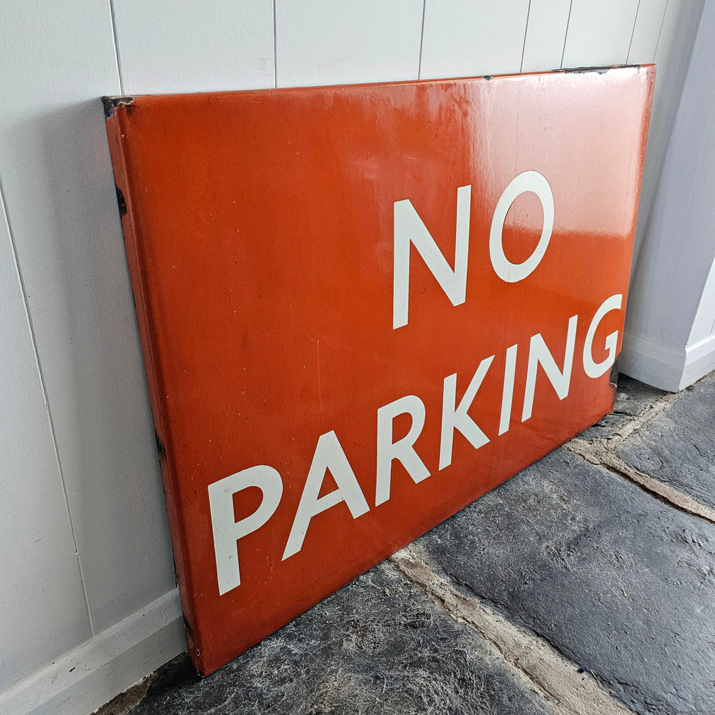 North East Region NO PARKING Enamel Sign