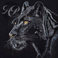Black Panther Original - Mixed Media on Paper