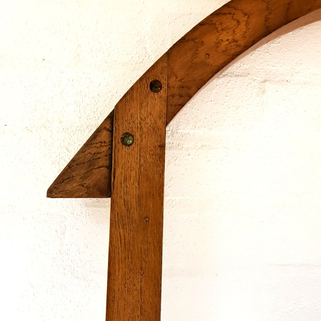 Large Mid Century Oak Crucifix