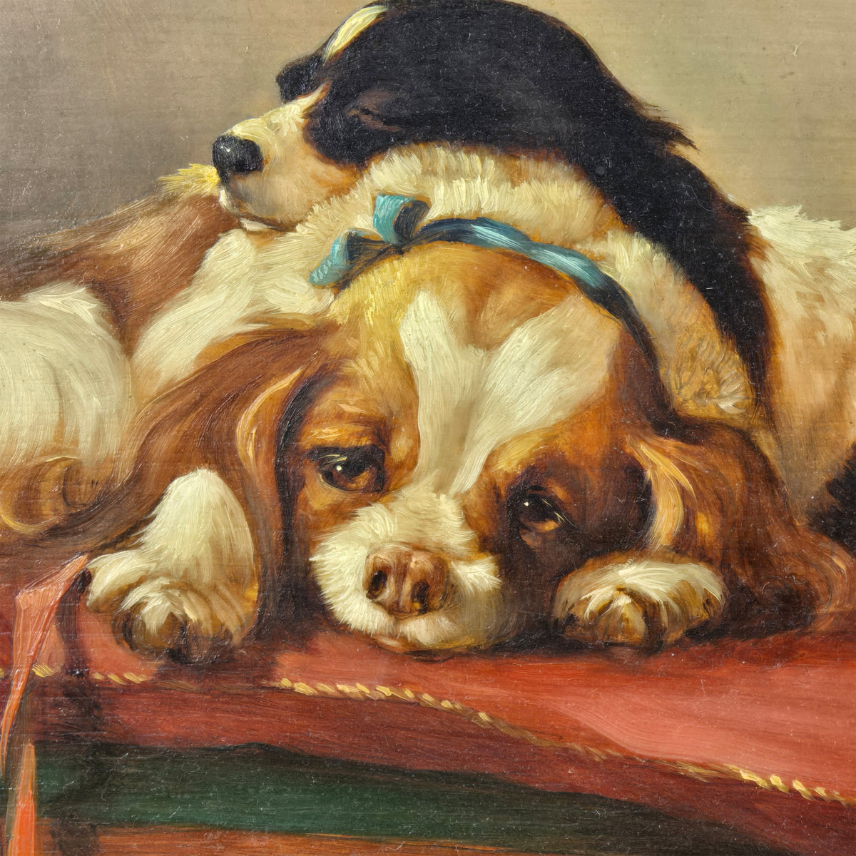 19th Century oil on board after Sir Edward Landseer's pet portrait for Queen Victoria