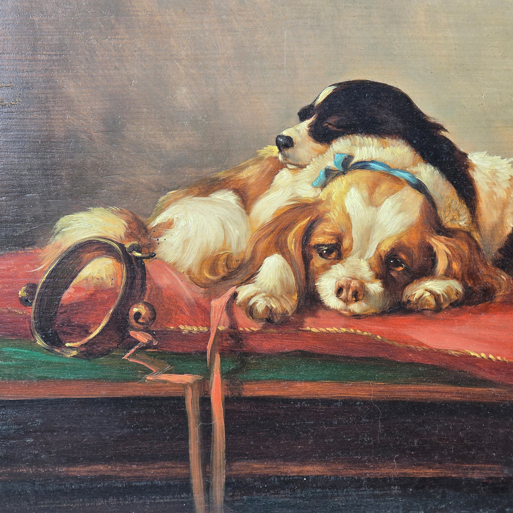 19th Century oil on board after Sir Edward Landseer's pet portrait for Queen Victoria