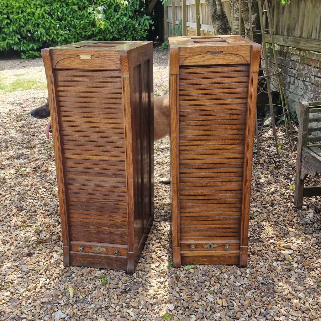 Francis Smith of Glasgow Collector Cabinets (Pair)