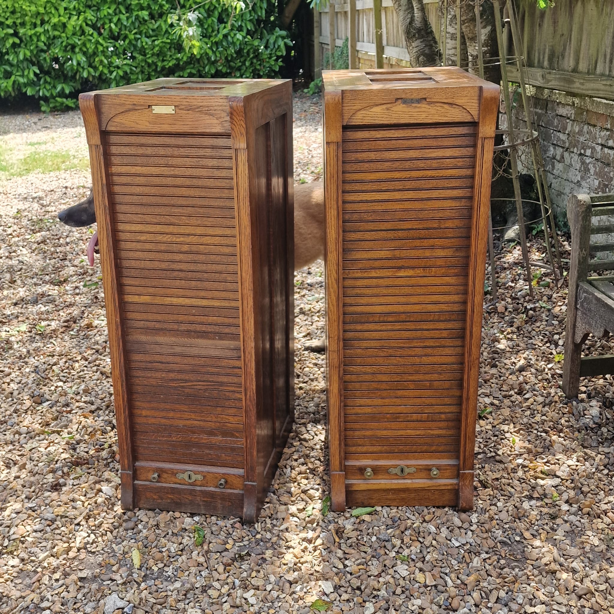 Francis Smith of Glasgow Collector Cabinets (Pair)