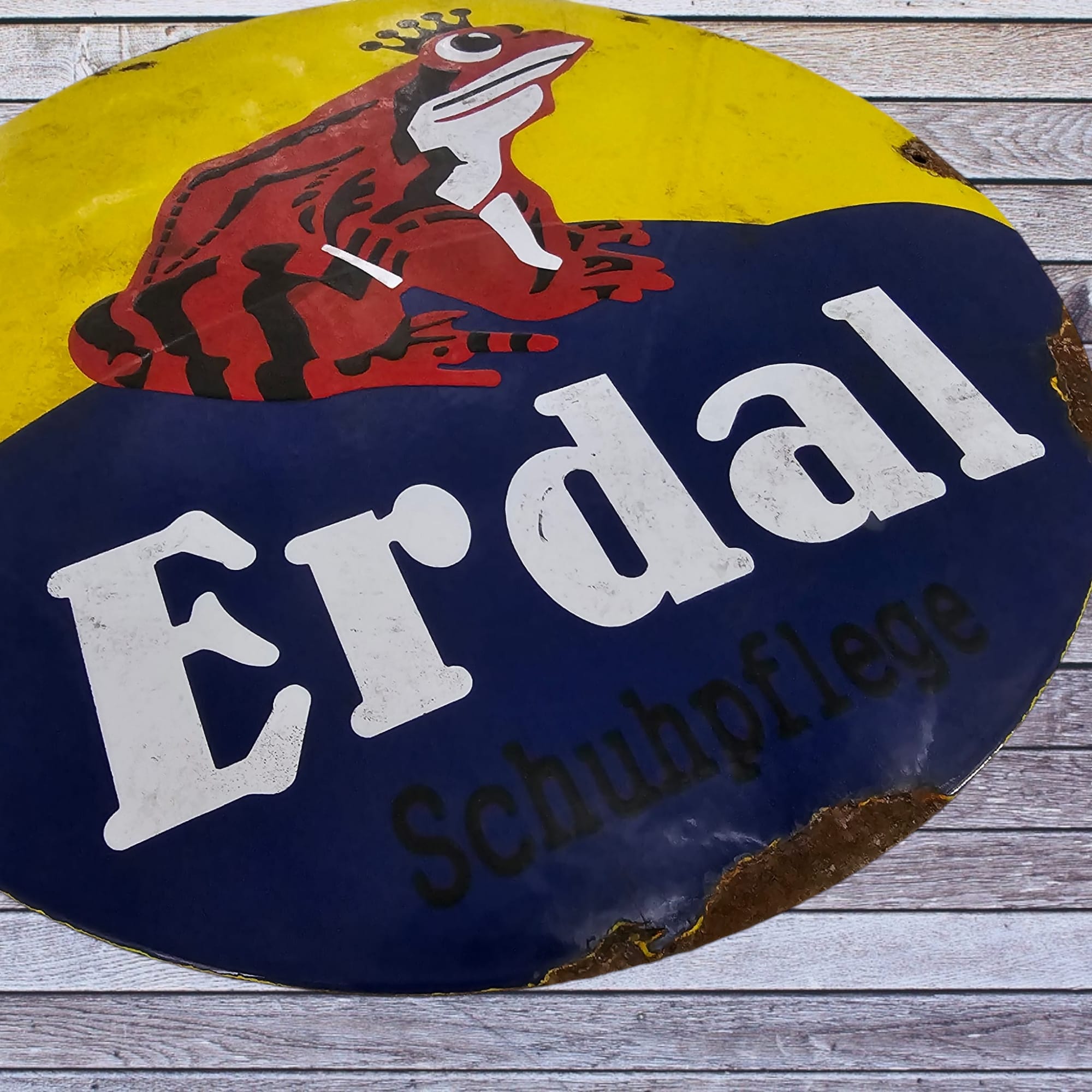 Erdal Shoe Polish (Schuhpflege) Enamel Sign