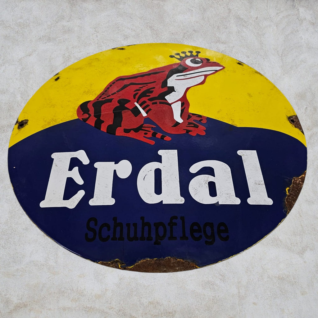 Erdal Shoe Polish (Schuhpflege) Enamel Sign