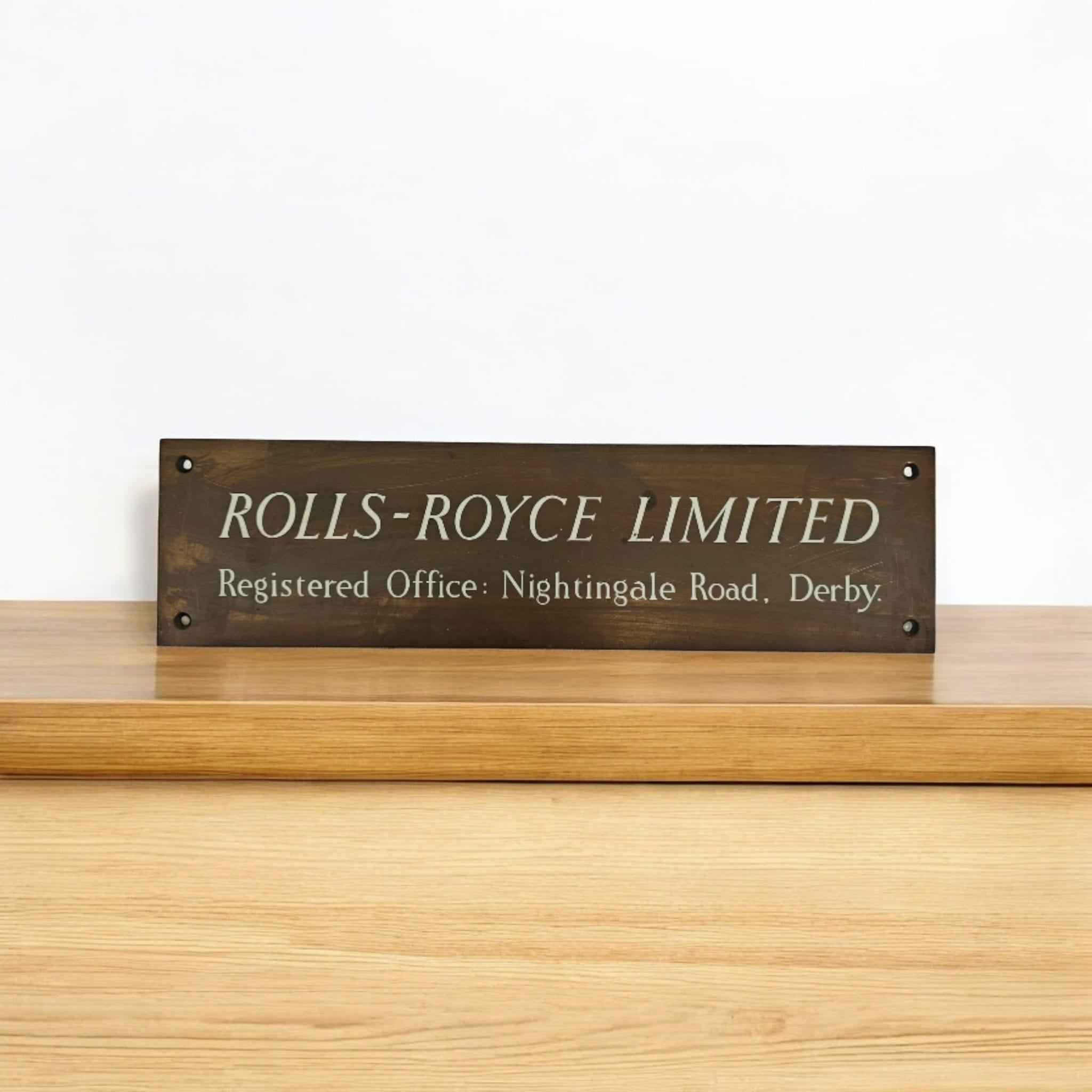 Rolls Royce Limited Registered Office Sign
