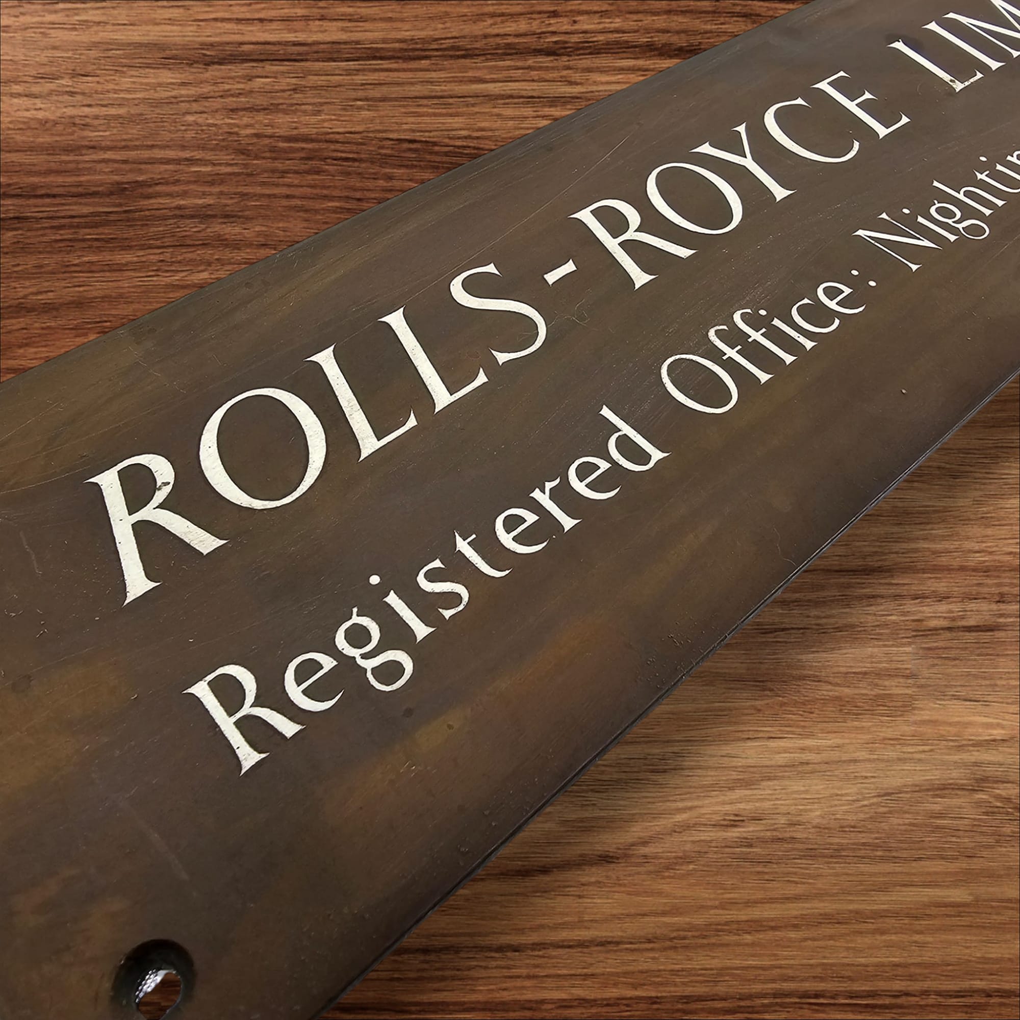 Rolls Royce Limited Registered Office Sign