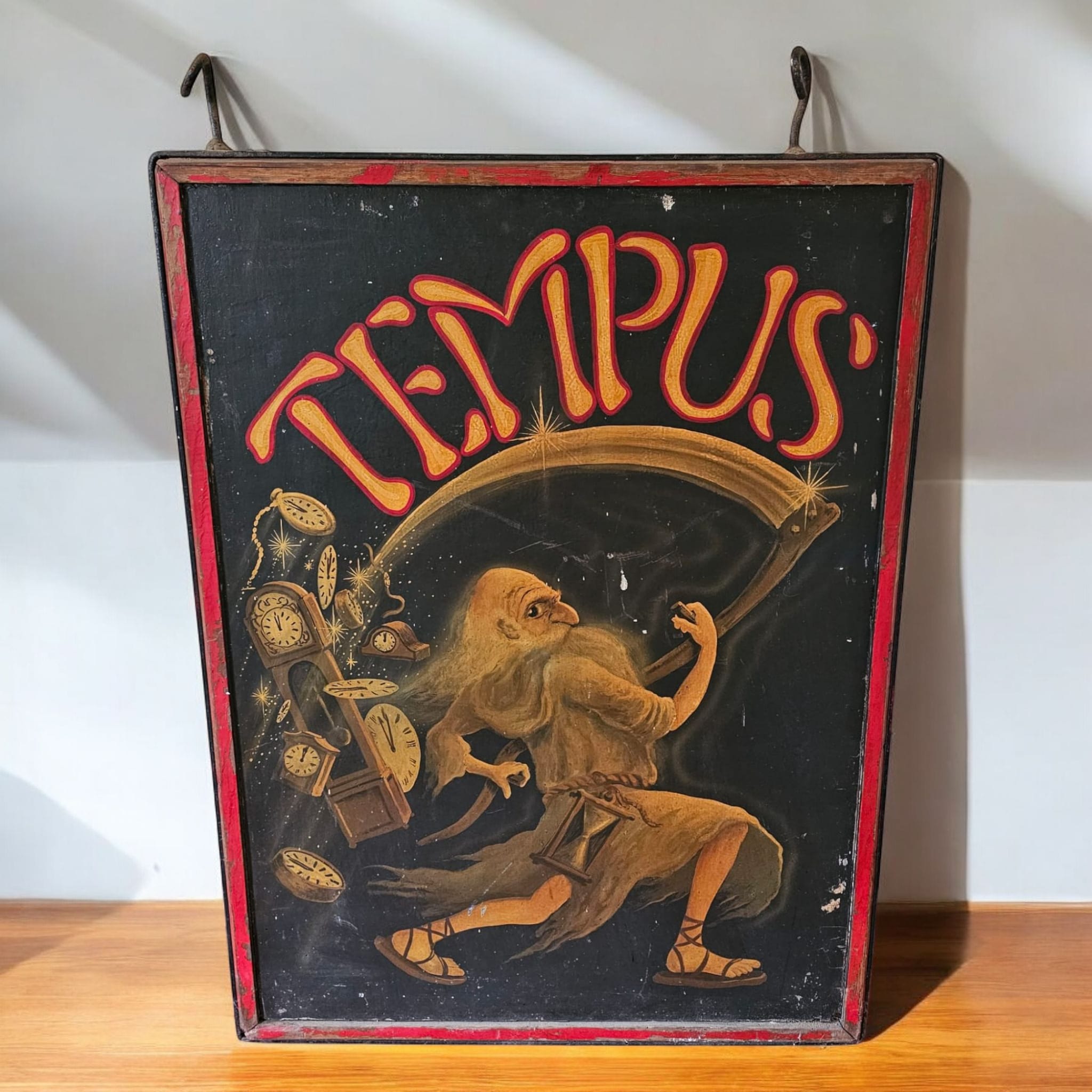 Horologists' Hand Painted Double-Sided Shop Sign