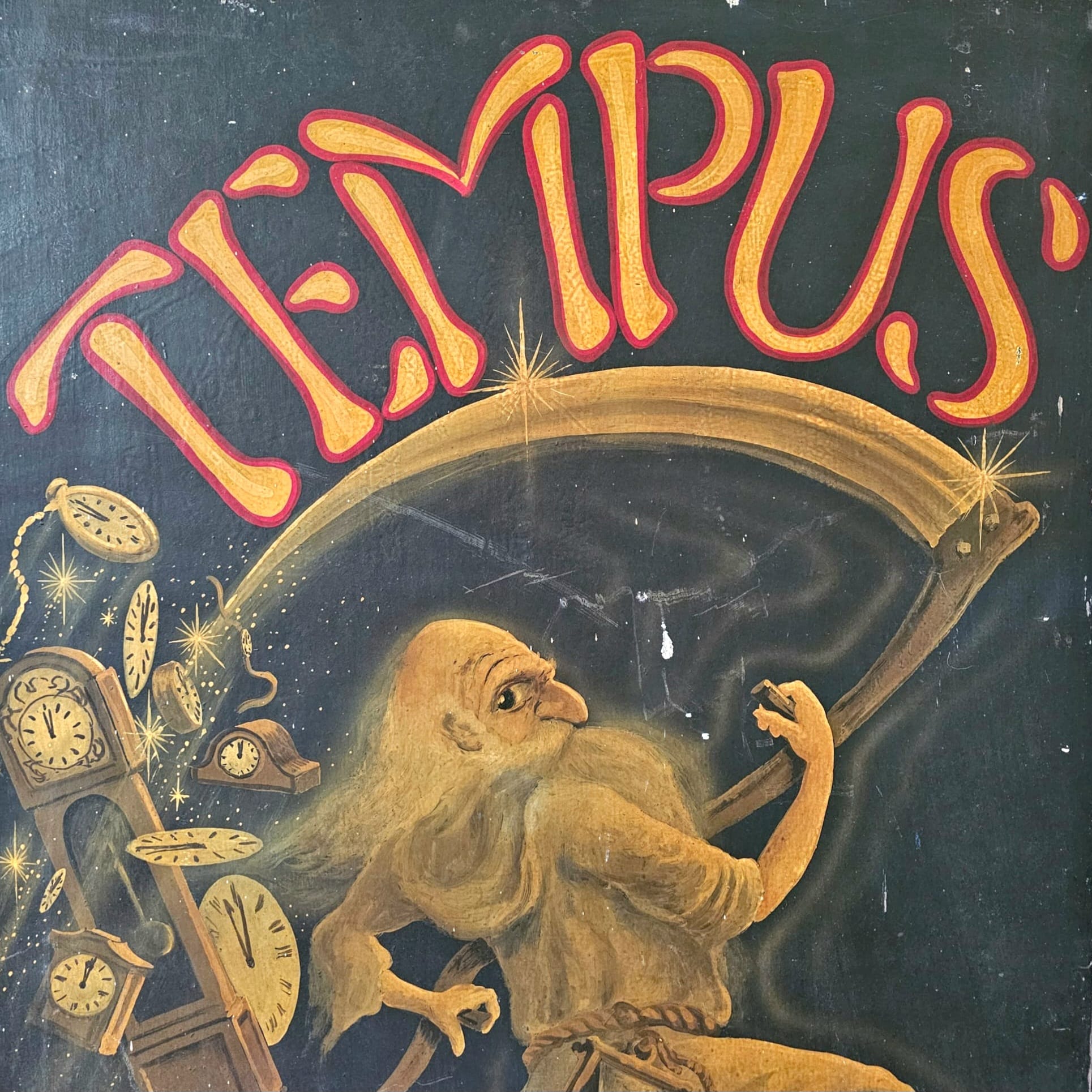 Horologists' Hand Painted Double-Sided Shop Sign