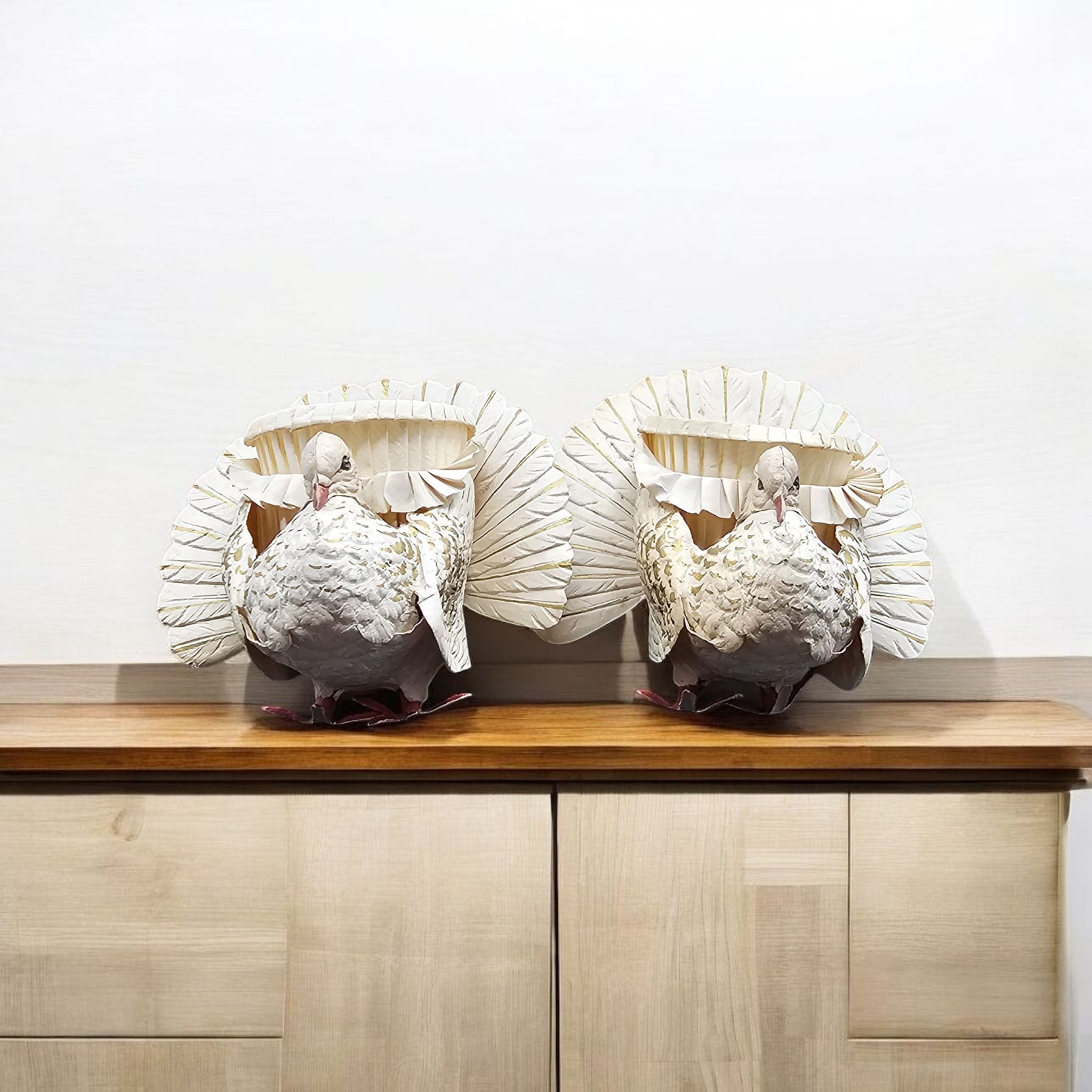 Victorian Turtle Dove Wedding Favours