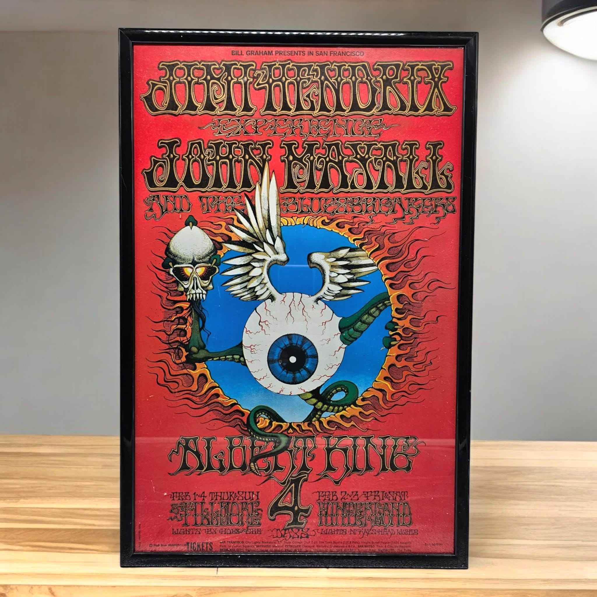 Jimi Hendrix Flying Eyeball Poster (2nd Print) – Home Alchemy