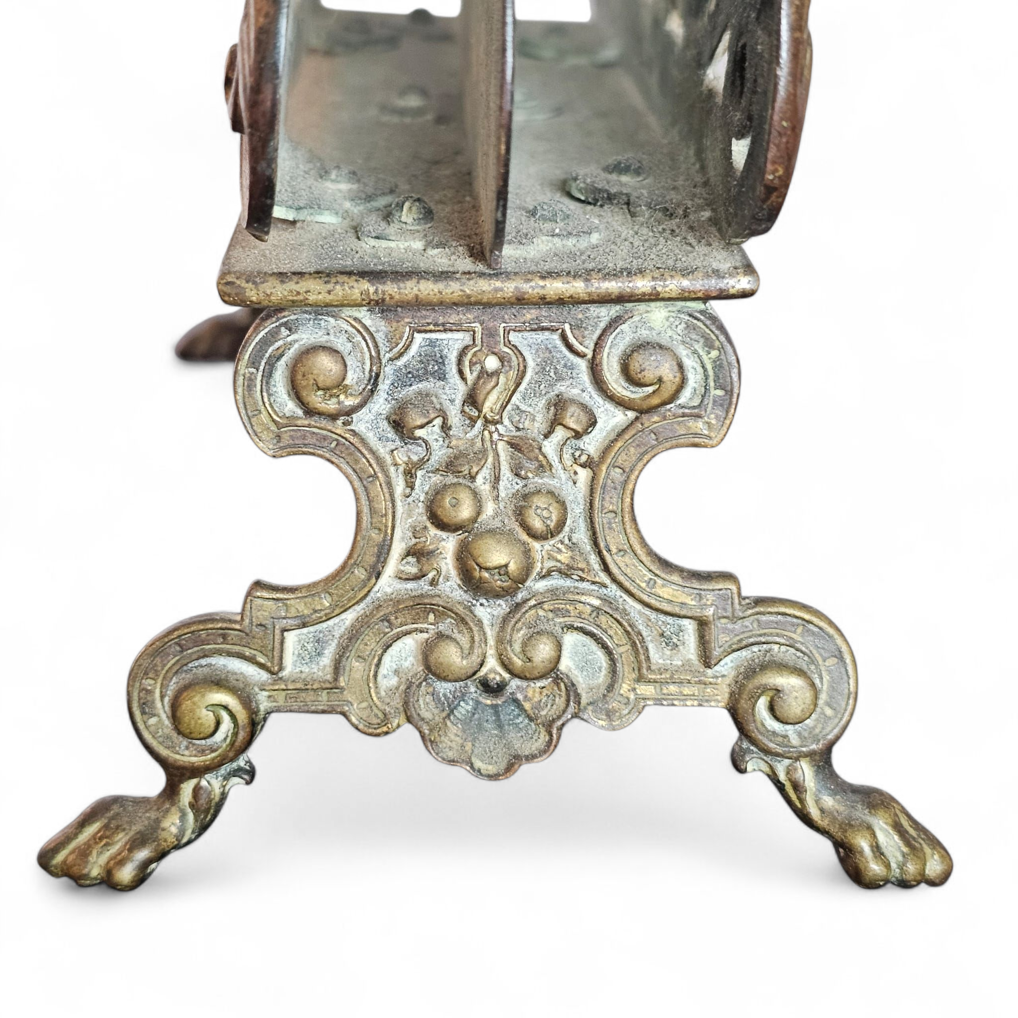 Victorian Brass Letter Rack