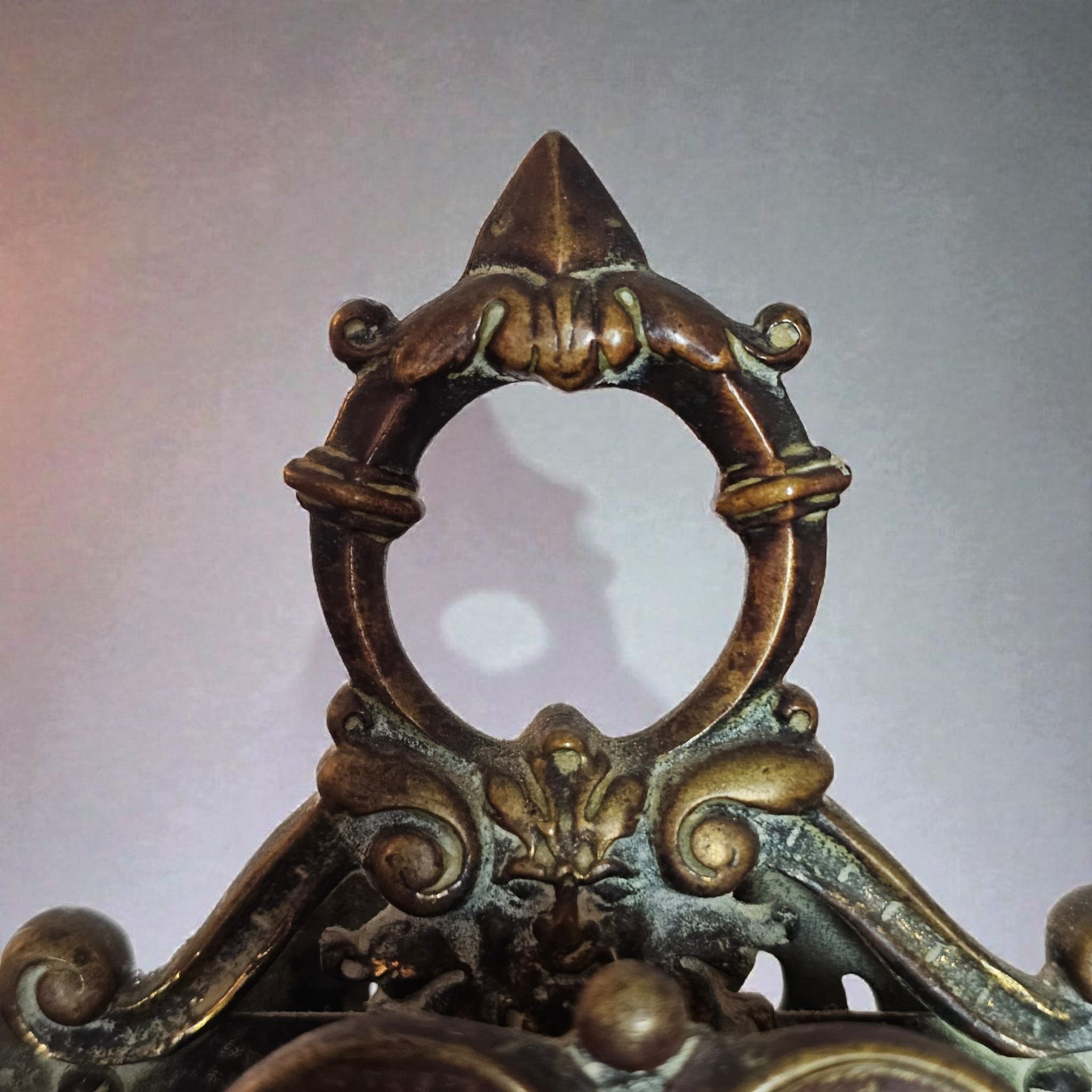 Victorian Brass Letter Rack