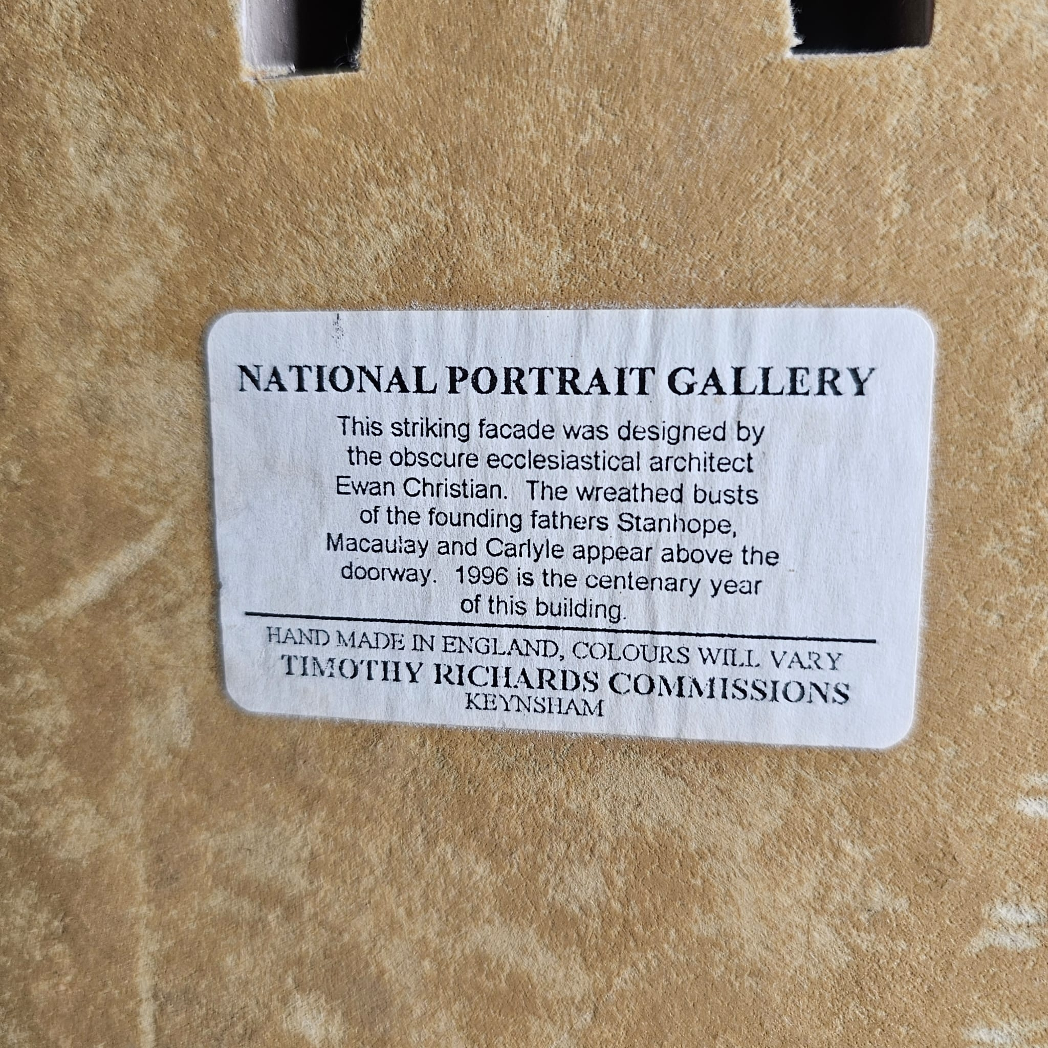 National Portrait Gallery Model